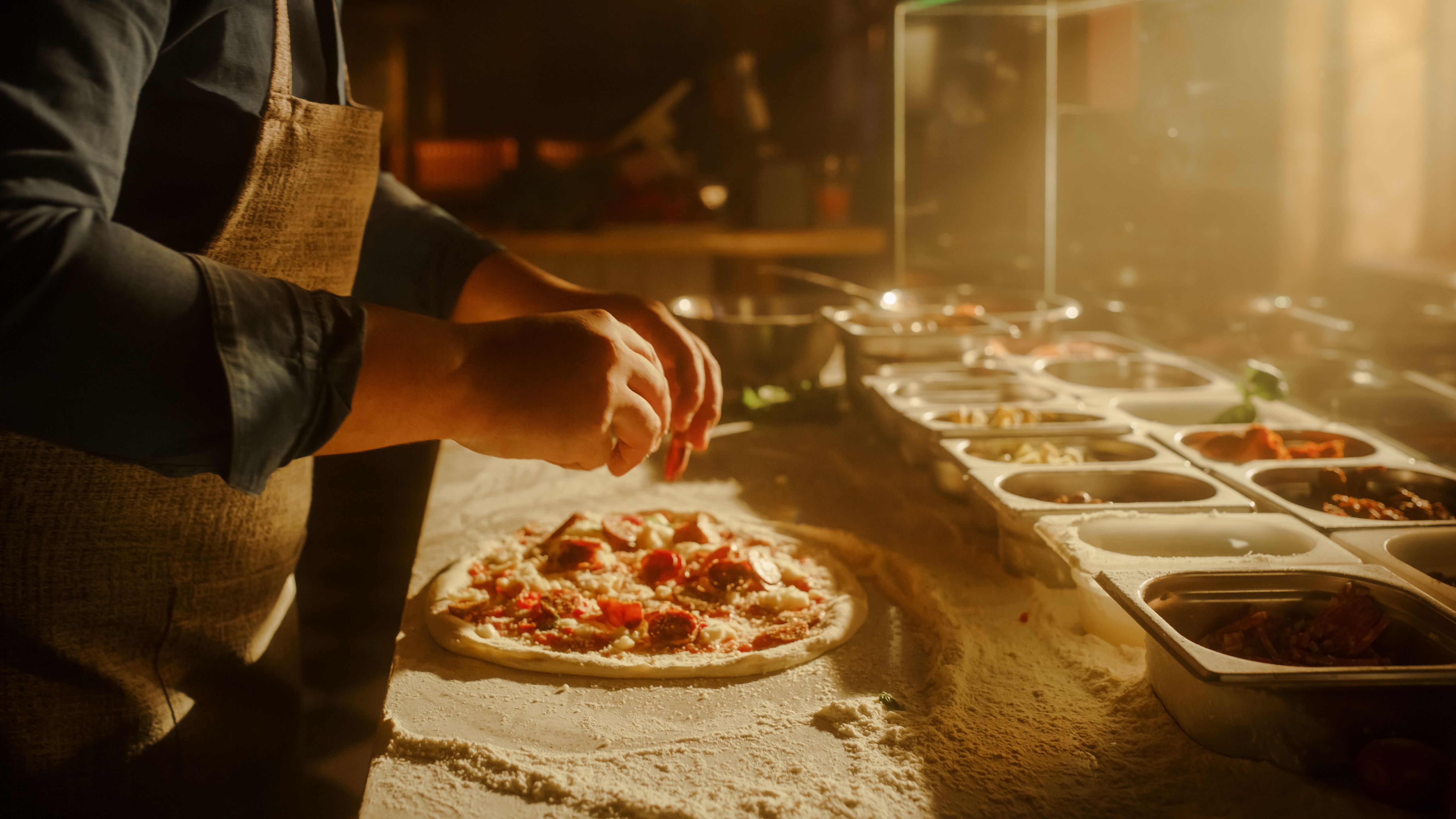 pizza prep table