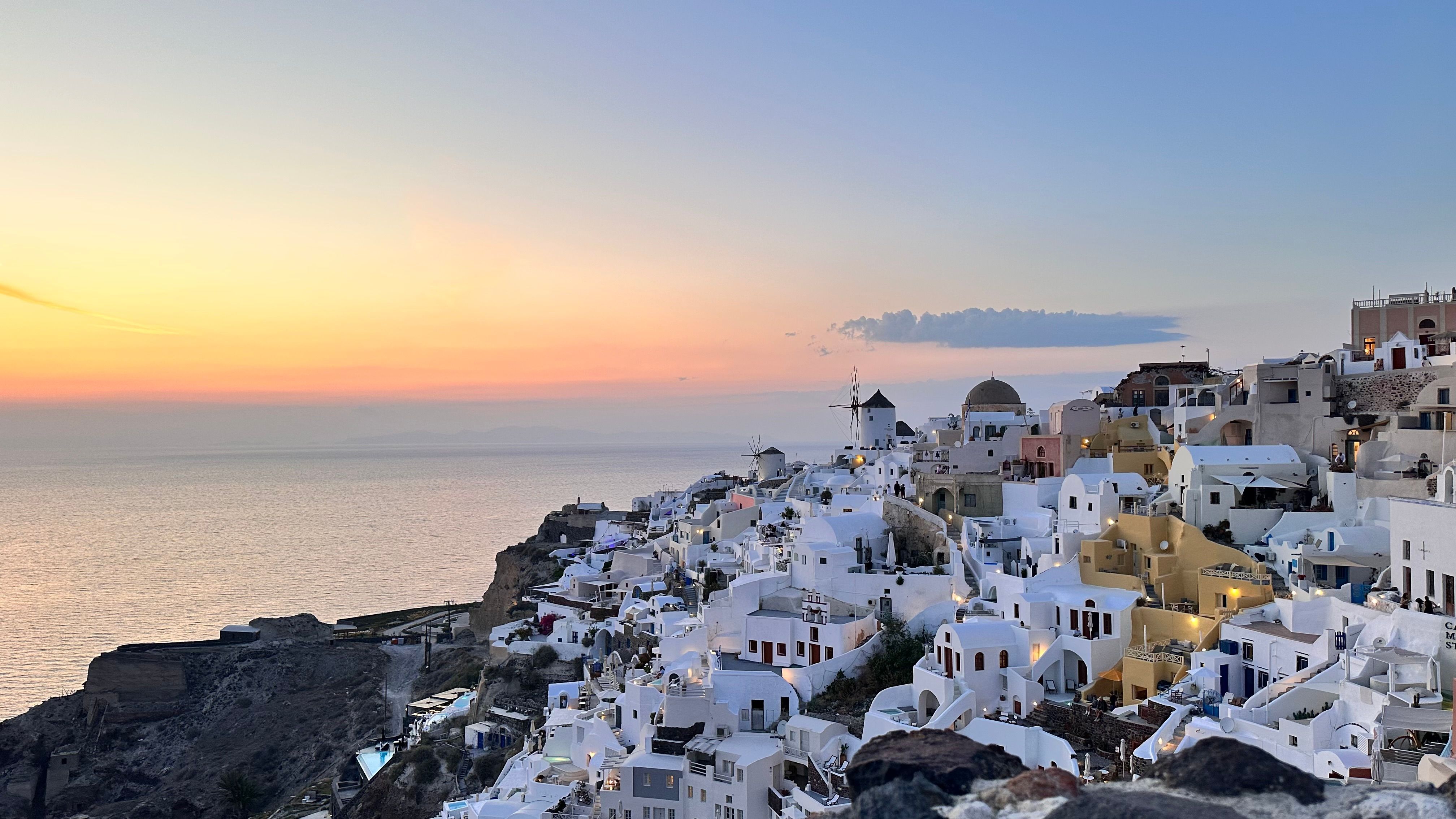 santorini sunset