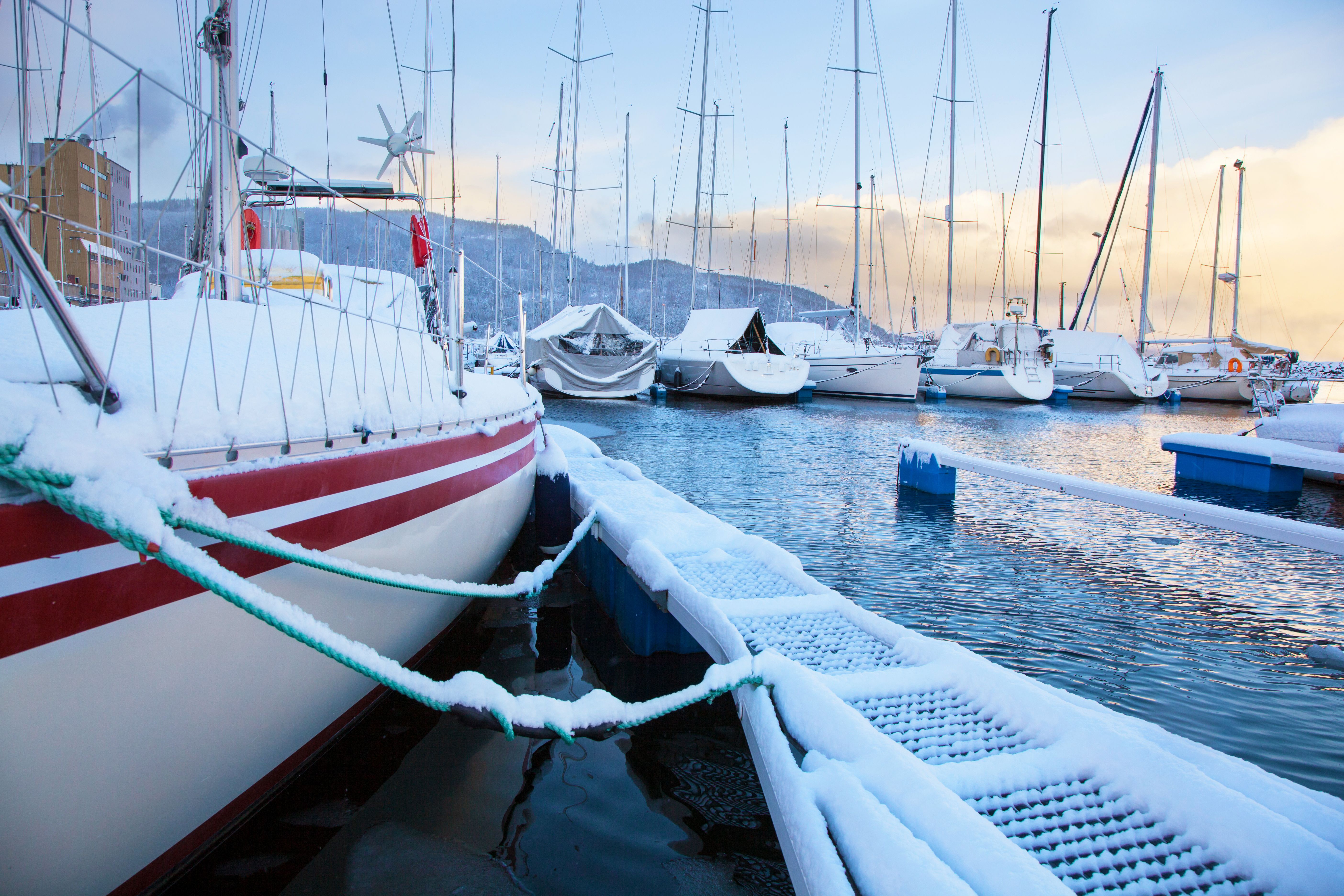 yacht winter preparation