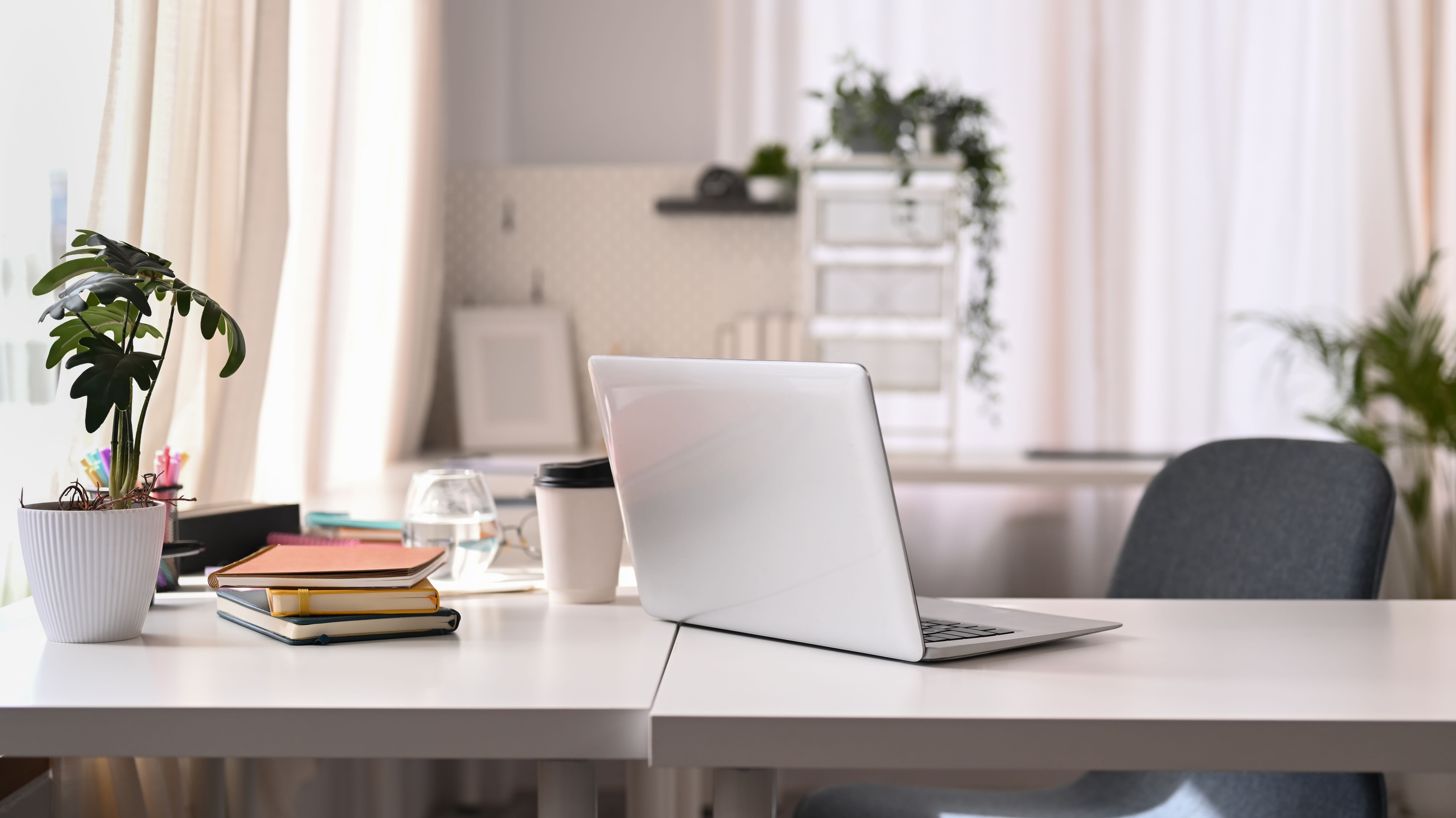 home office clean
