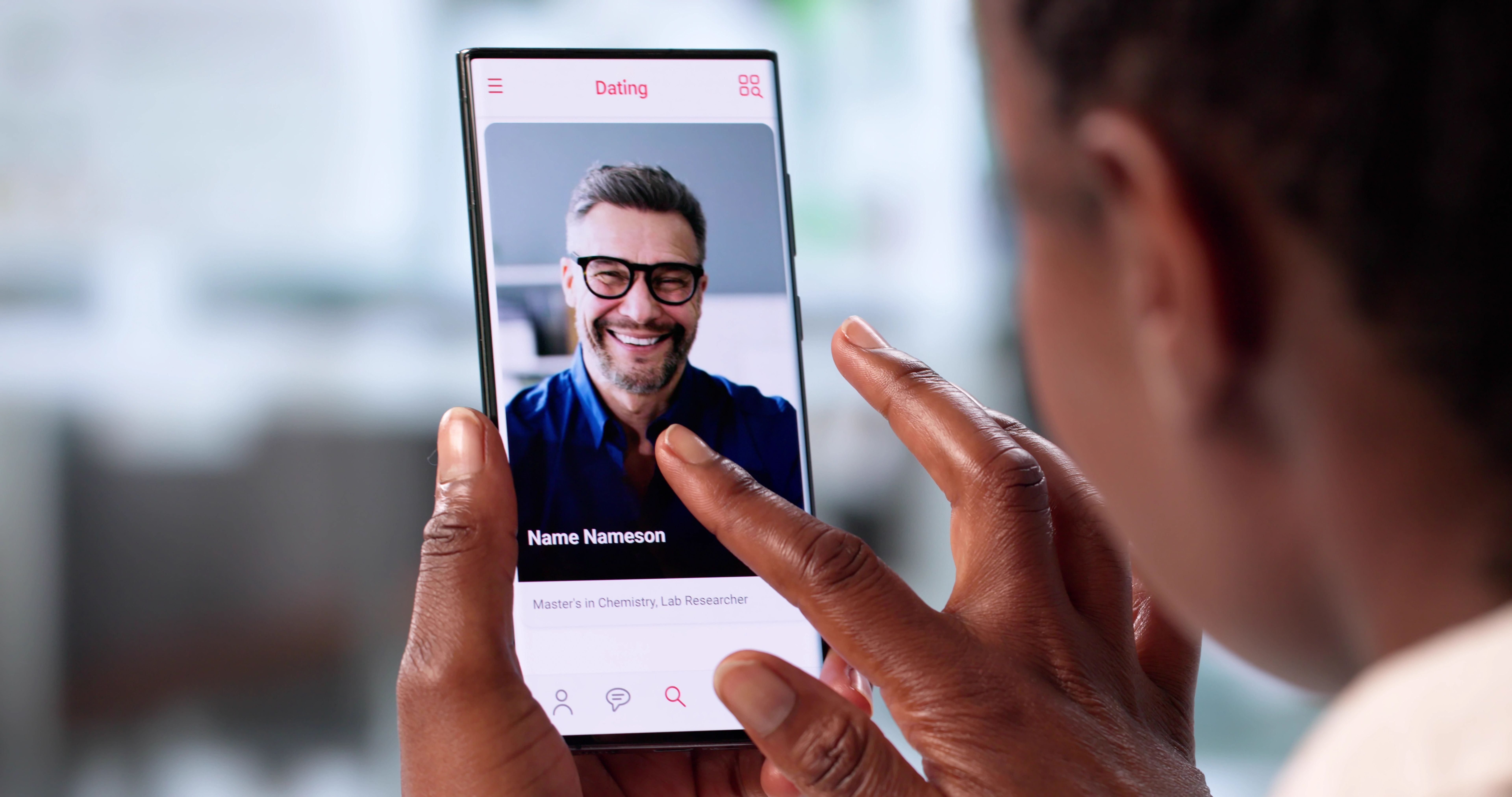 dating app interface