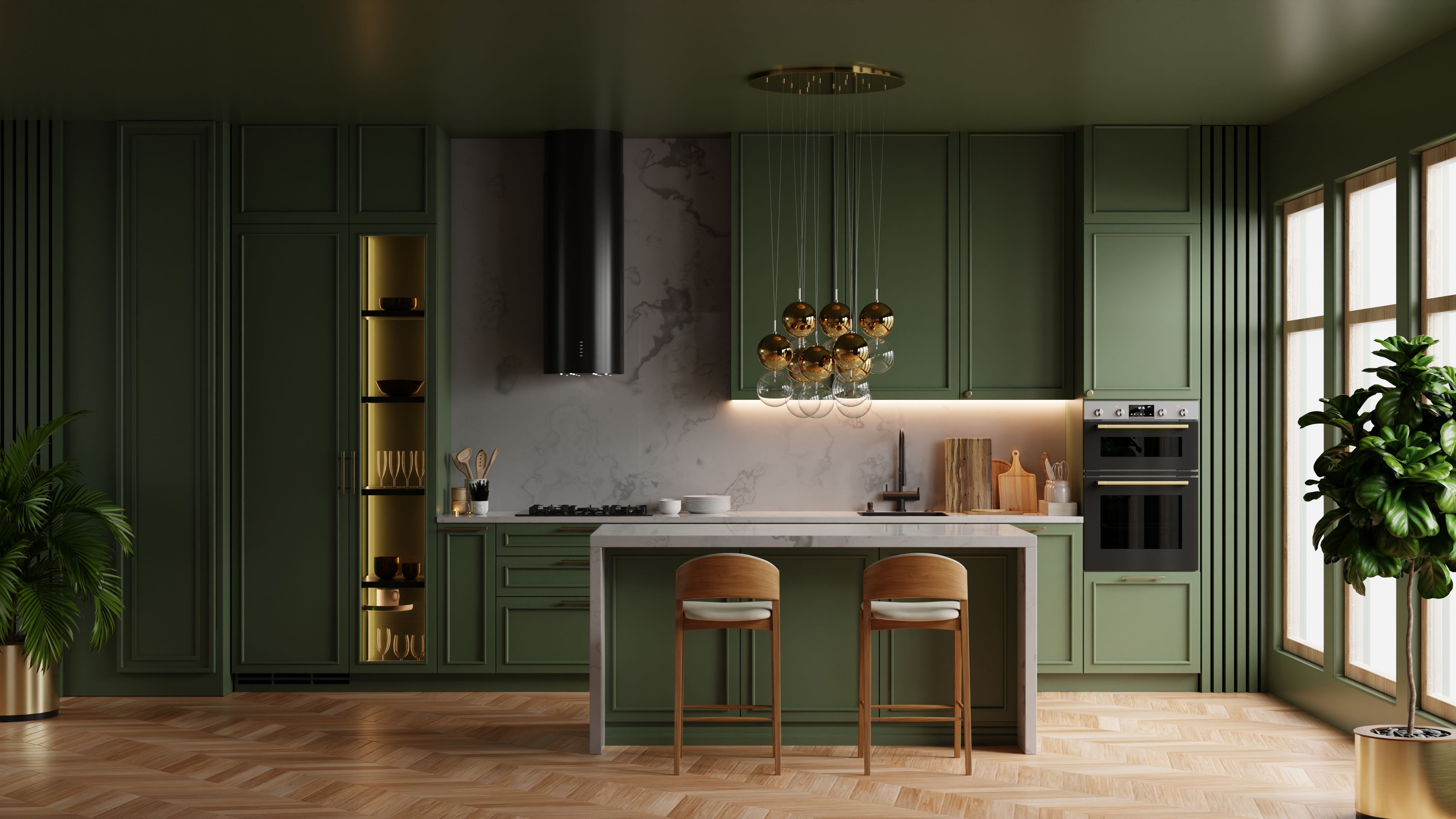 living room cabinetry