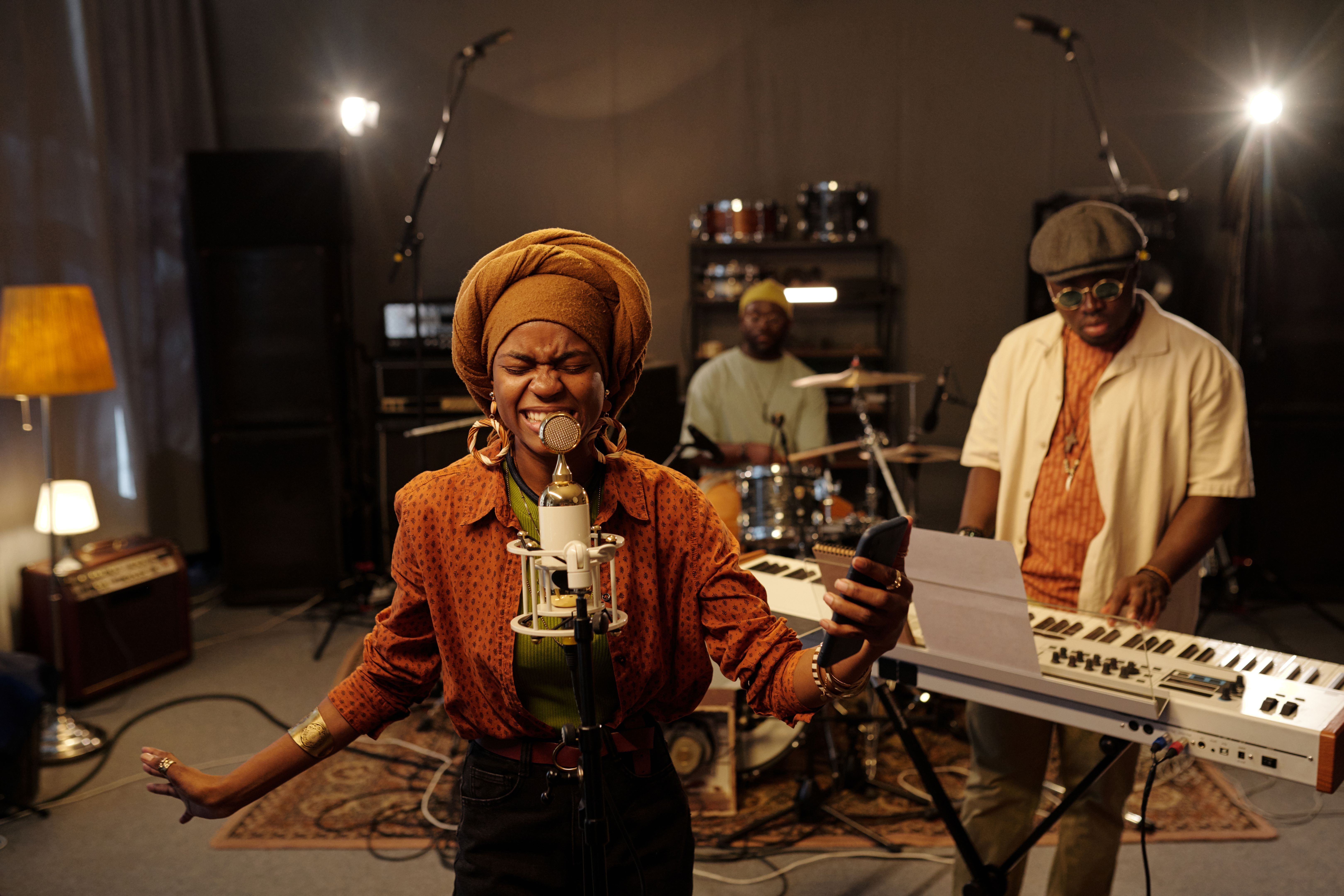 musician recording studio