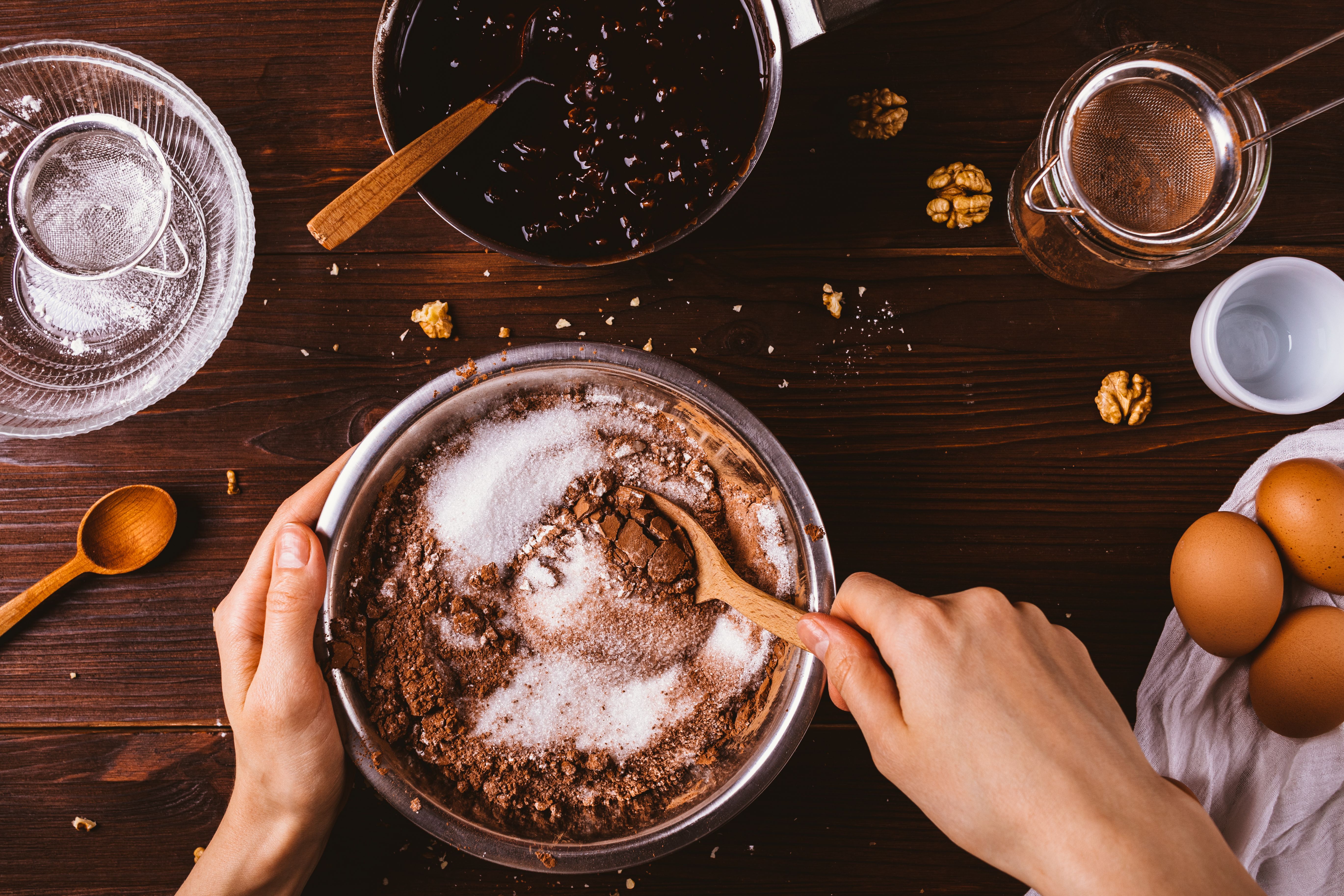 dessert preparation