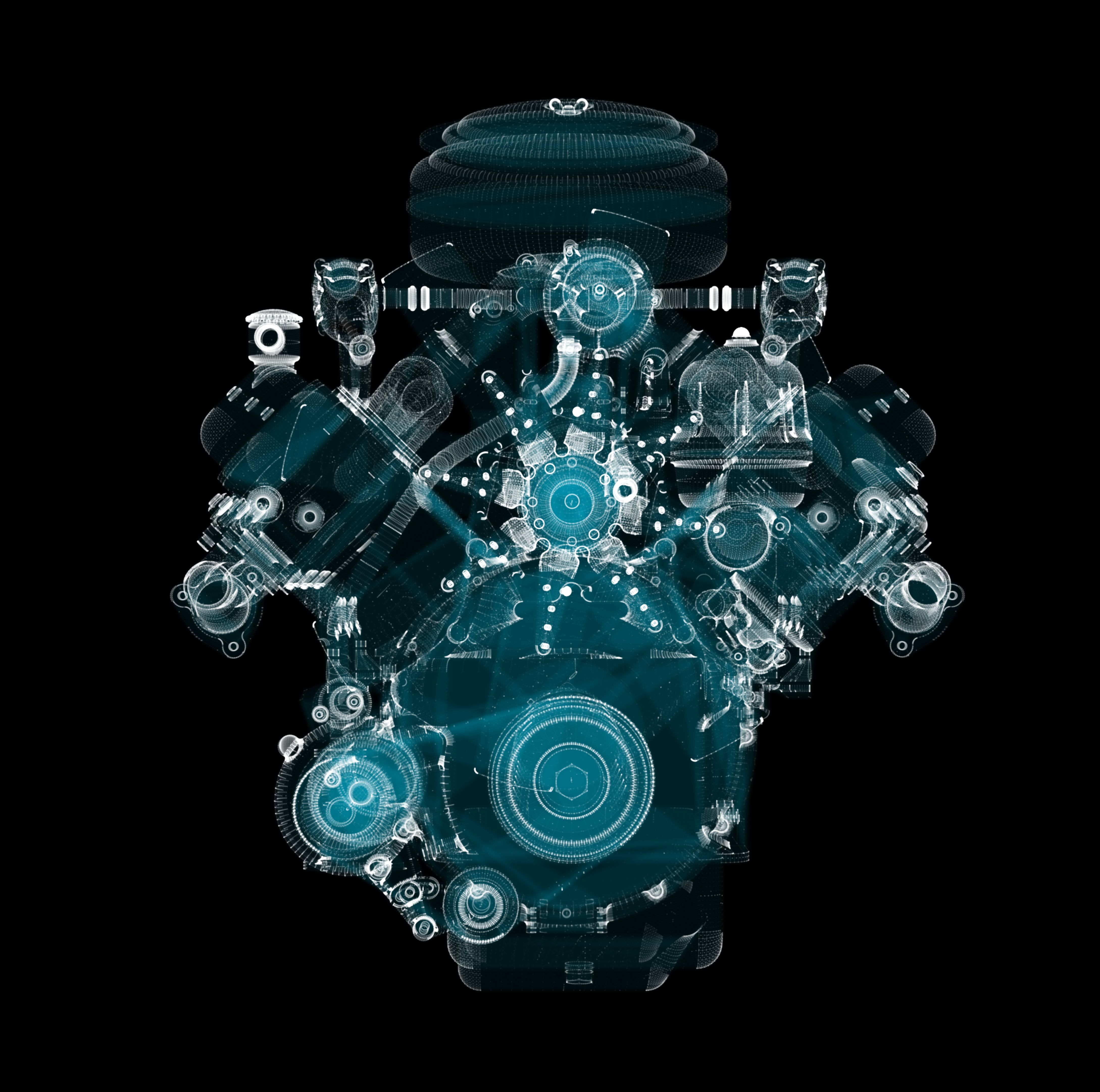 3D rendering, Holographic Particle engine