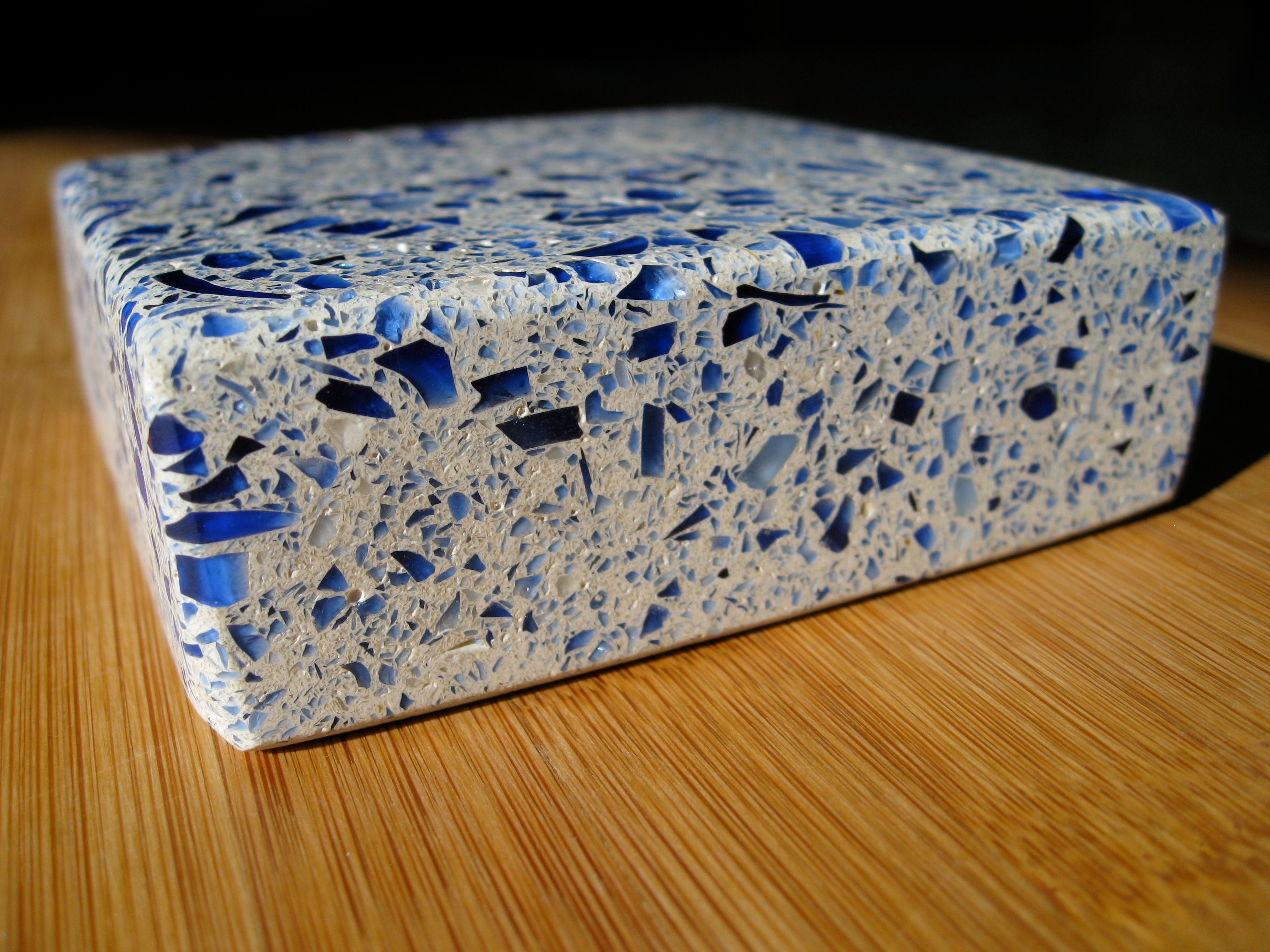 recycled glass countertops