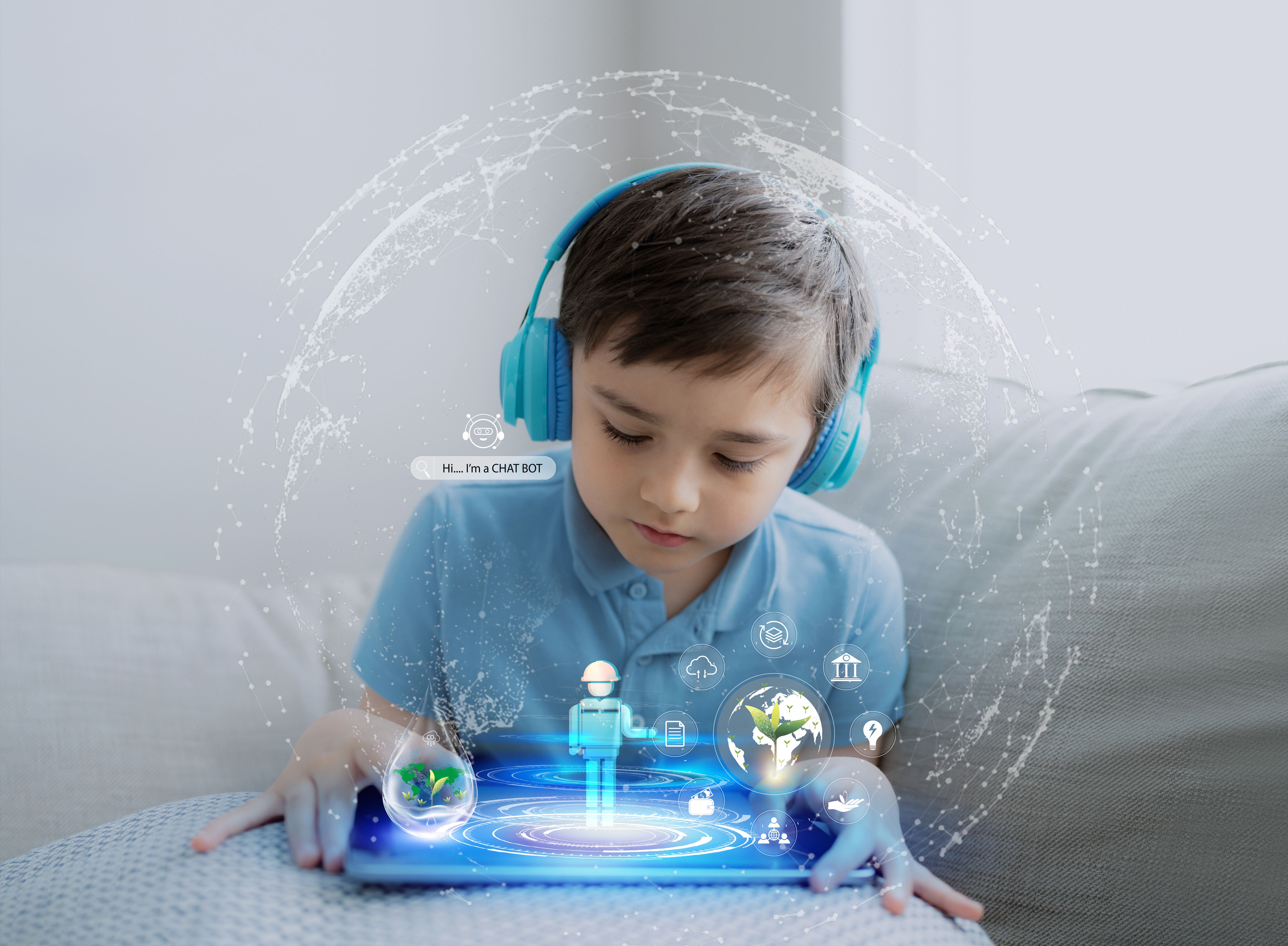 child reading technology