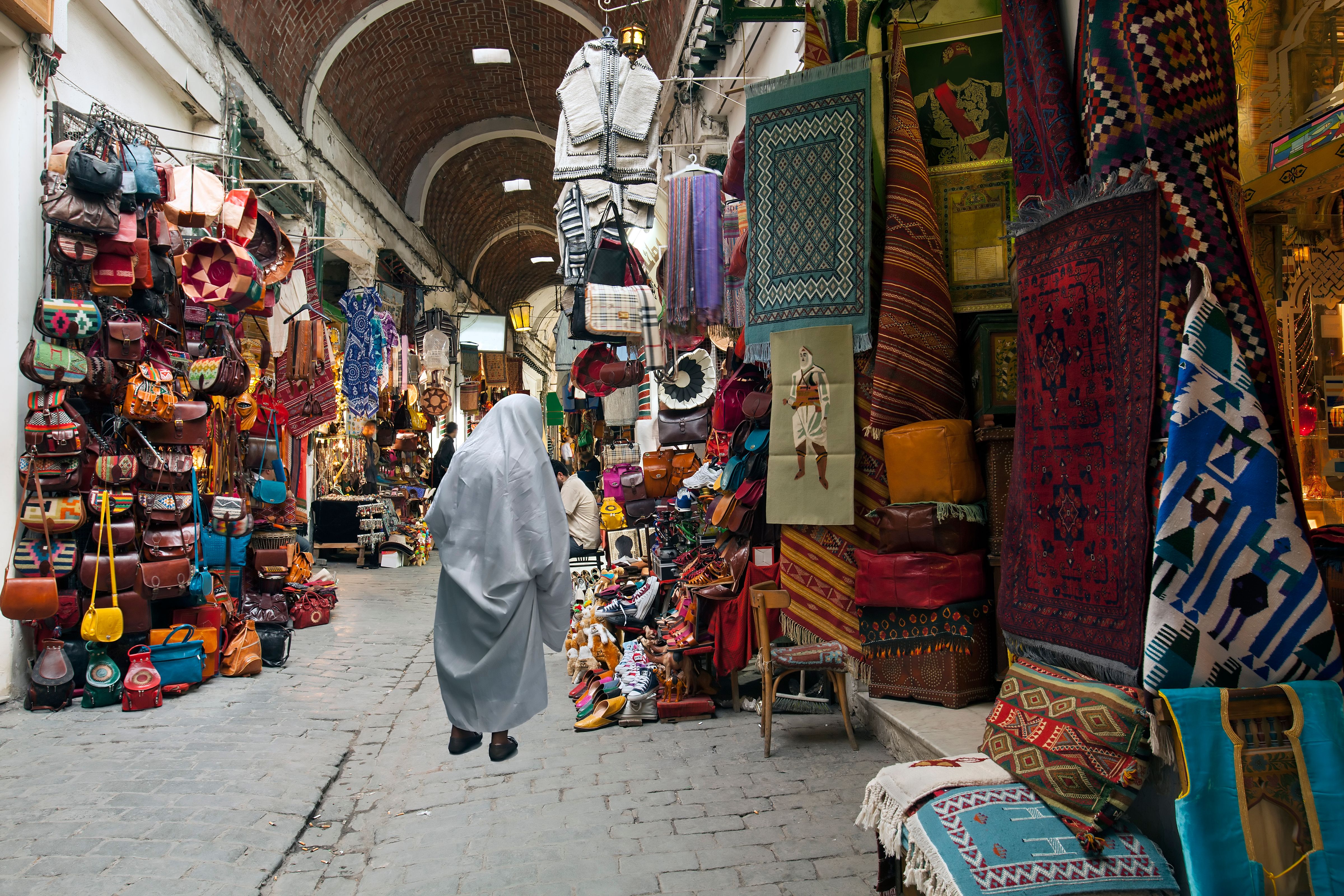Souk in Tunis medina