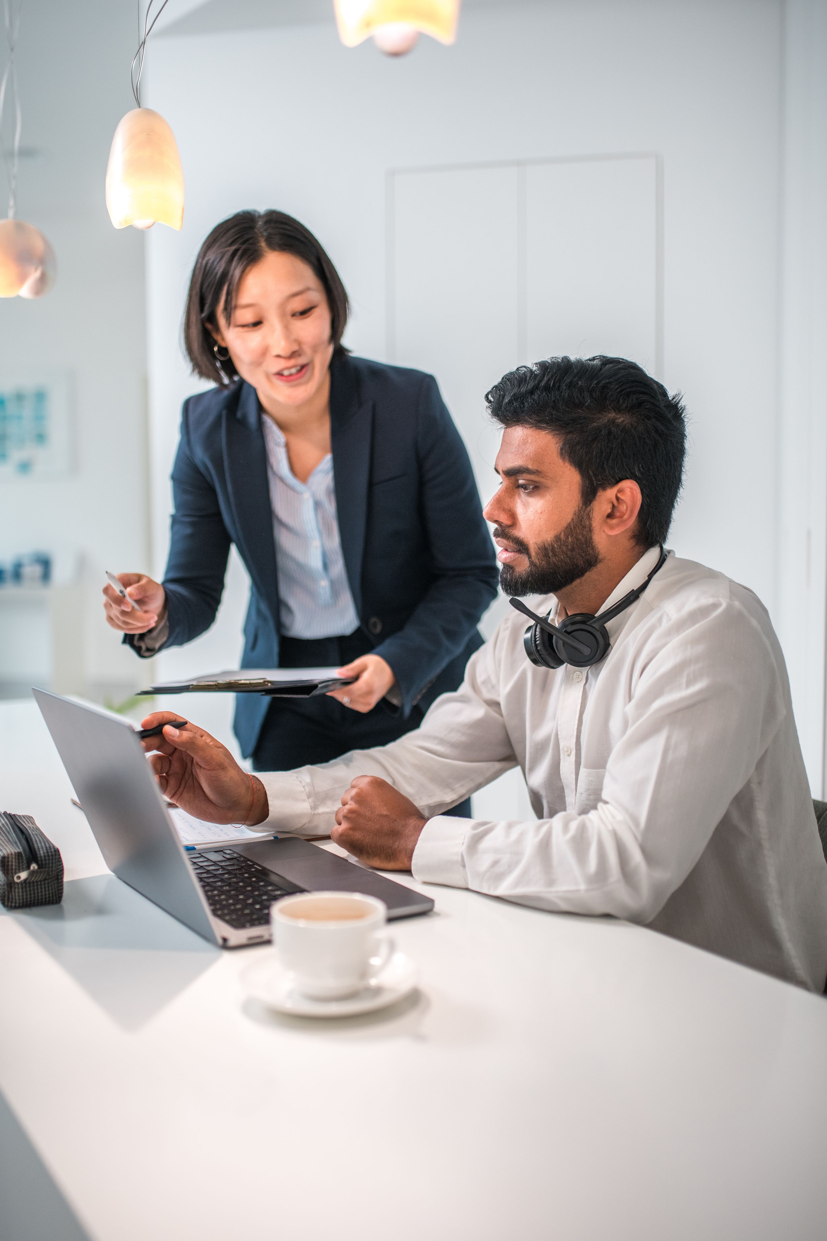 bilingual person working