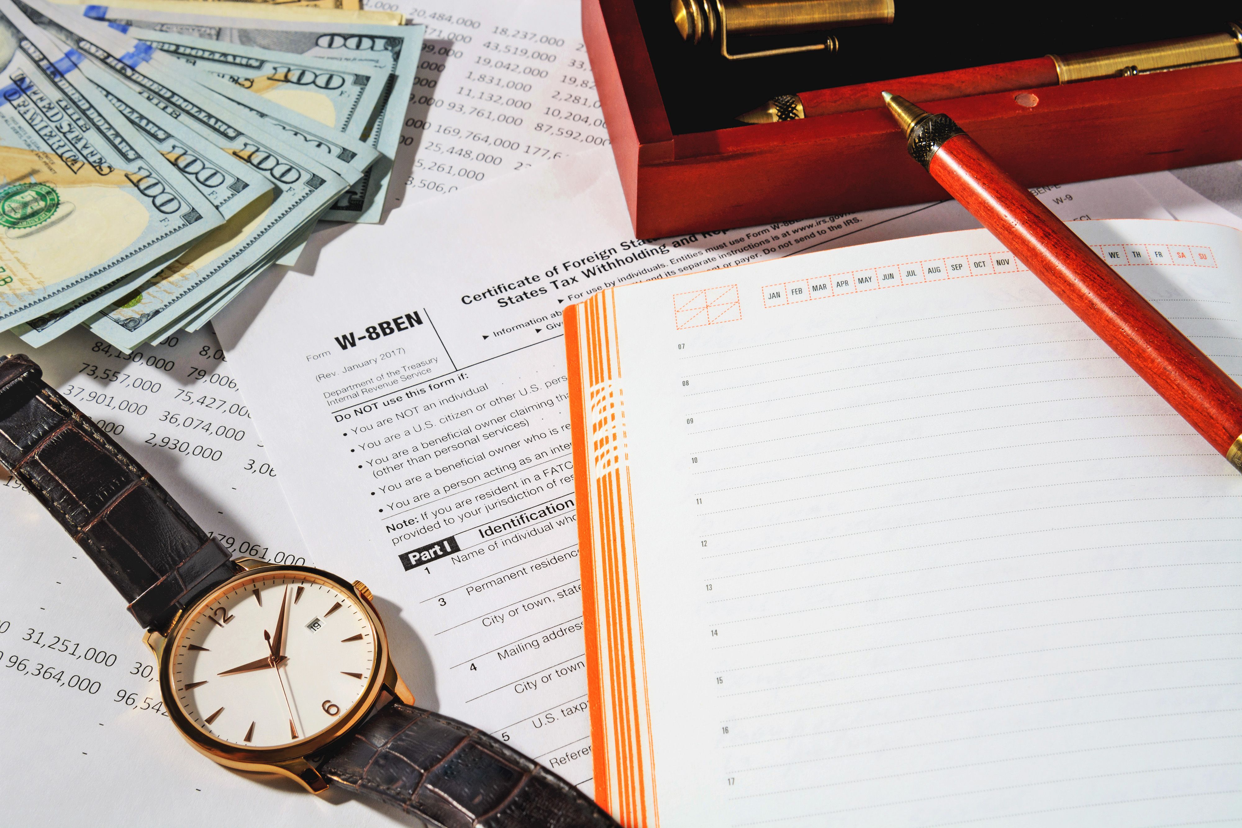 Concept form W-8BEN.