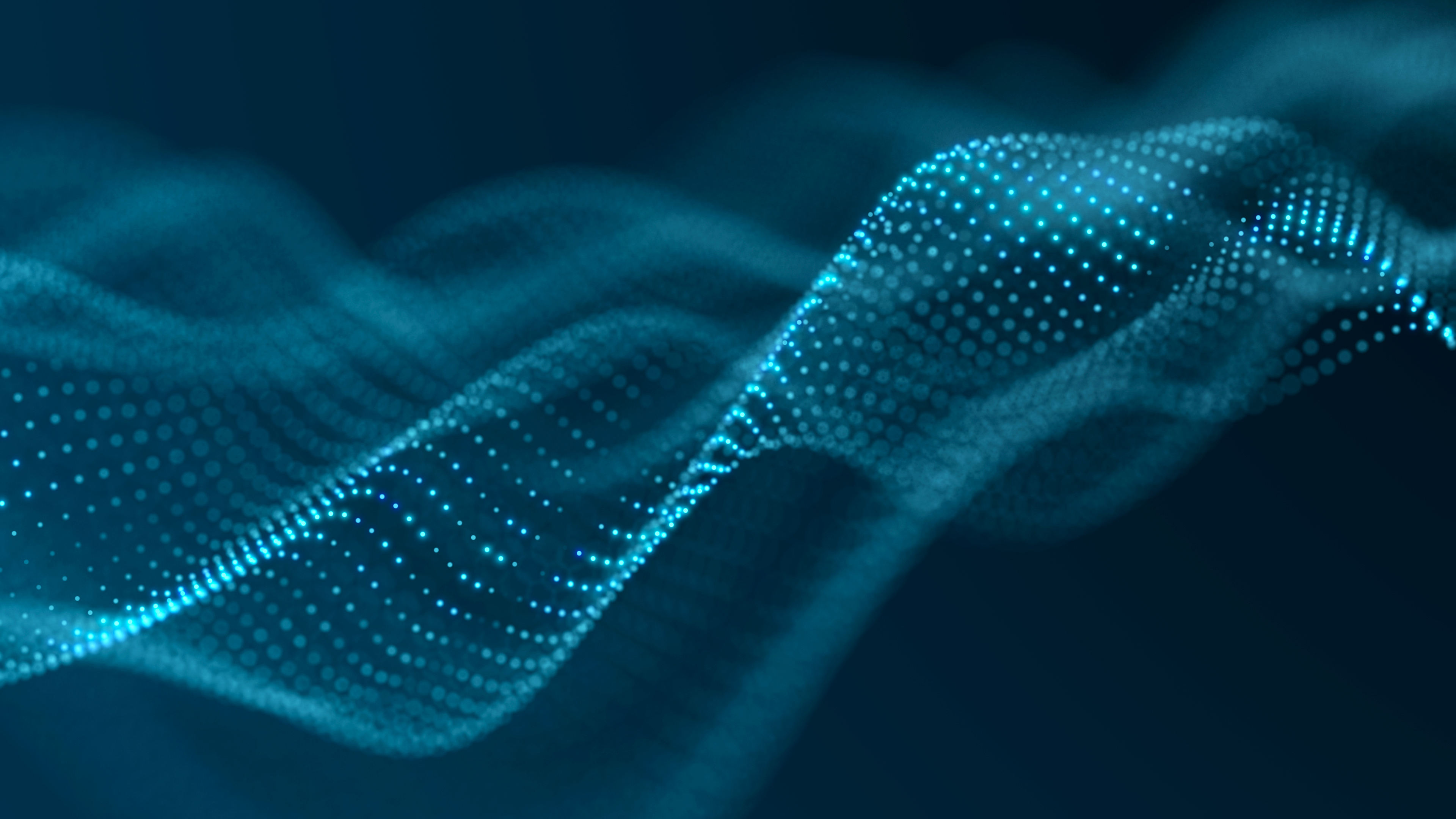 Futuristic wave with many dots. Abstract motion background of colored dots. Technology or science. 3d Futuristic wave with many dots. Abstract motion background of colored dots. Technology or science. 3d