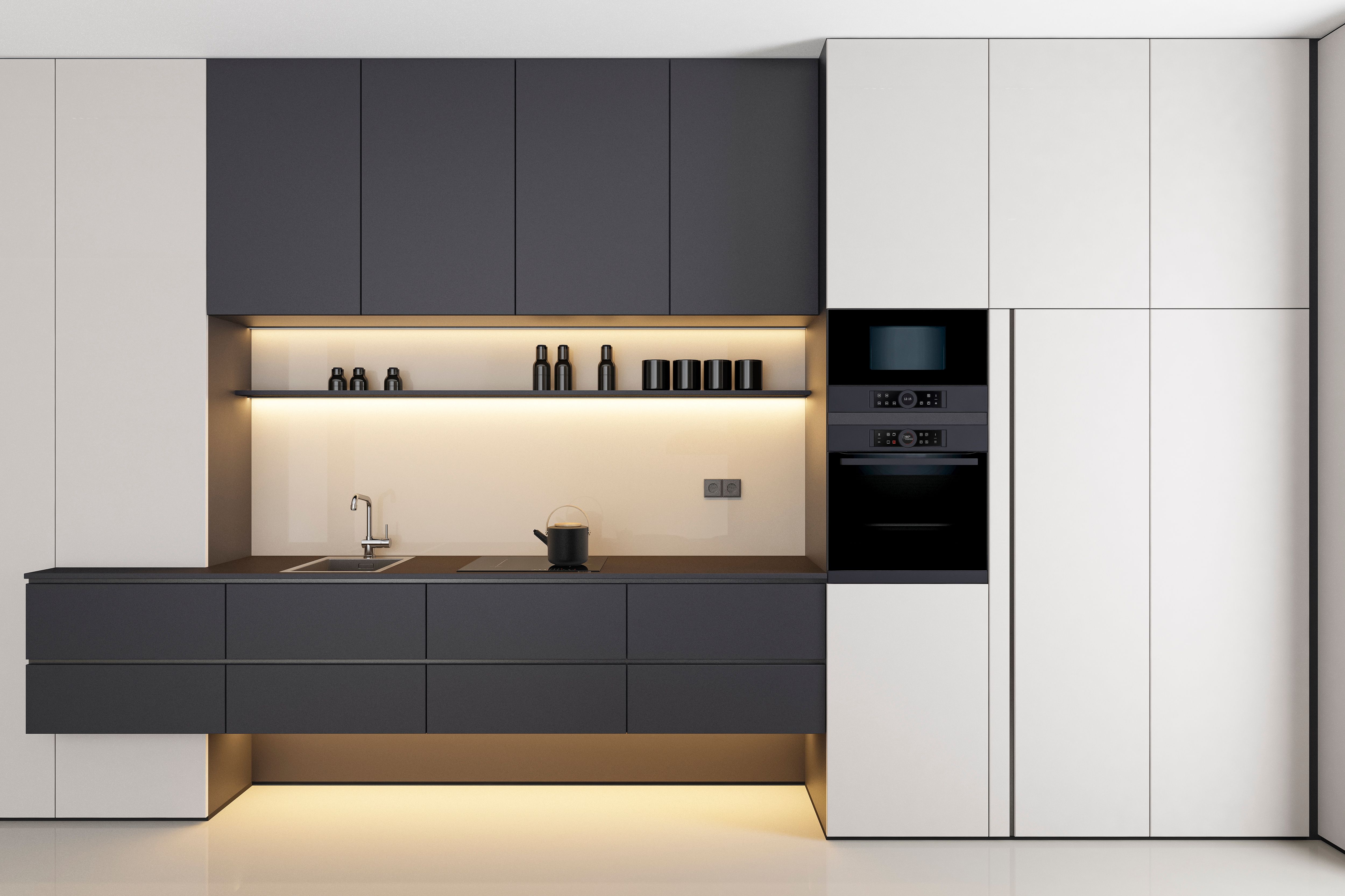 modern outdoor kitchen