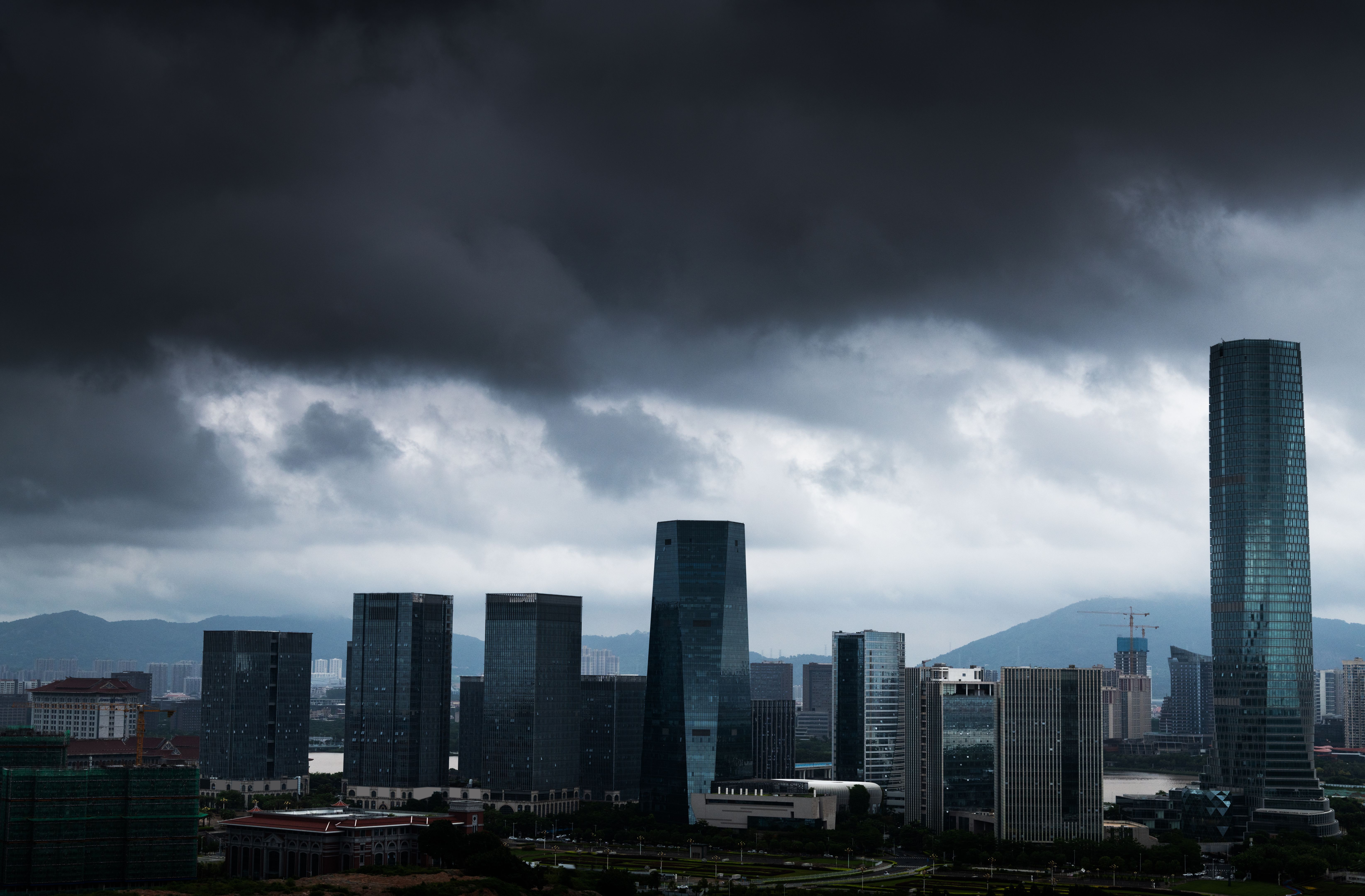 before and after office building
