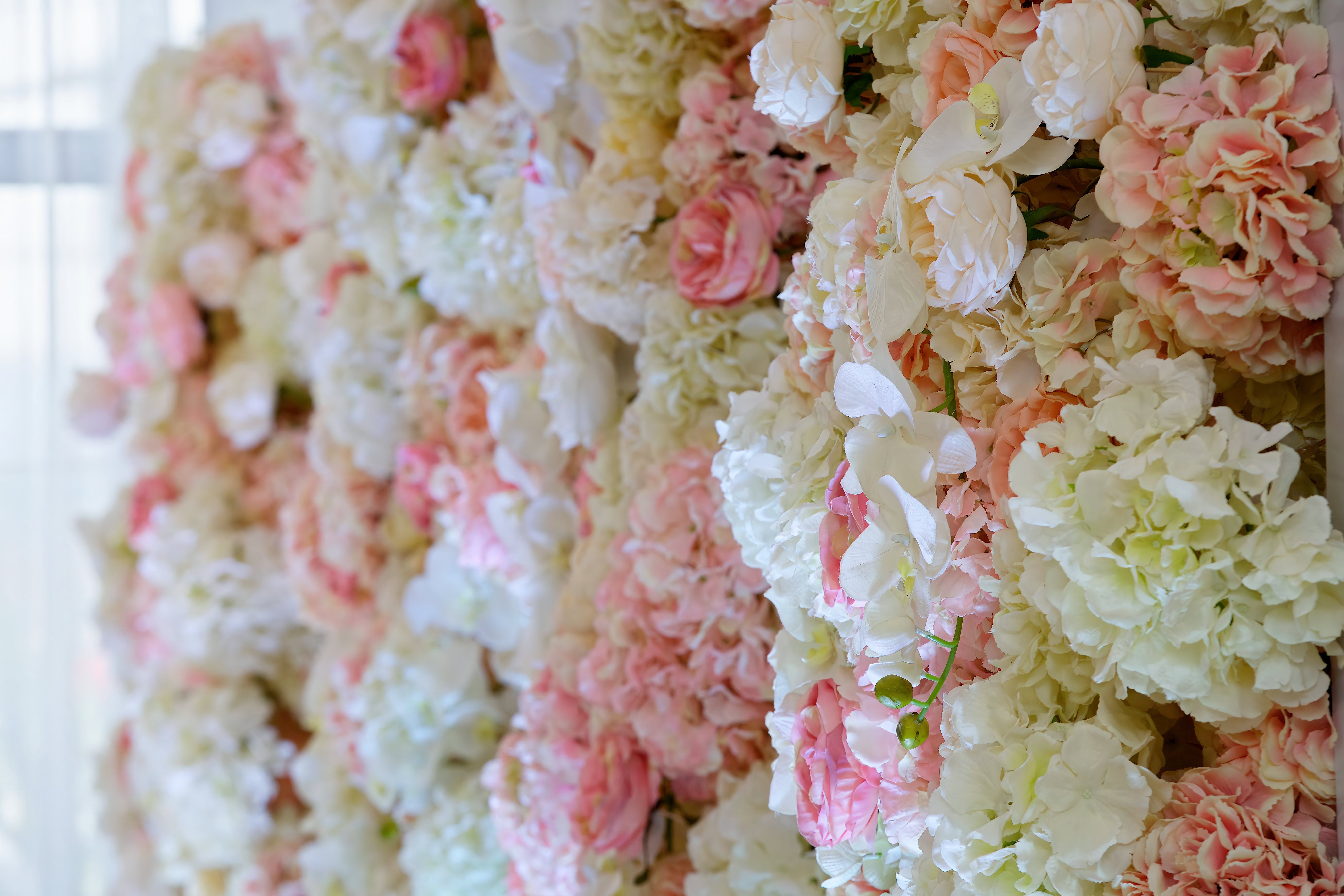 Wedding flowers as decoration