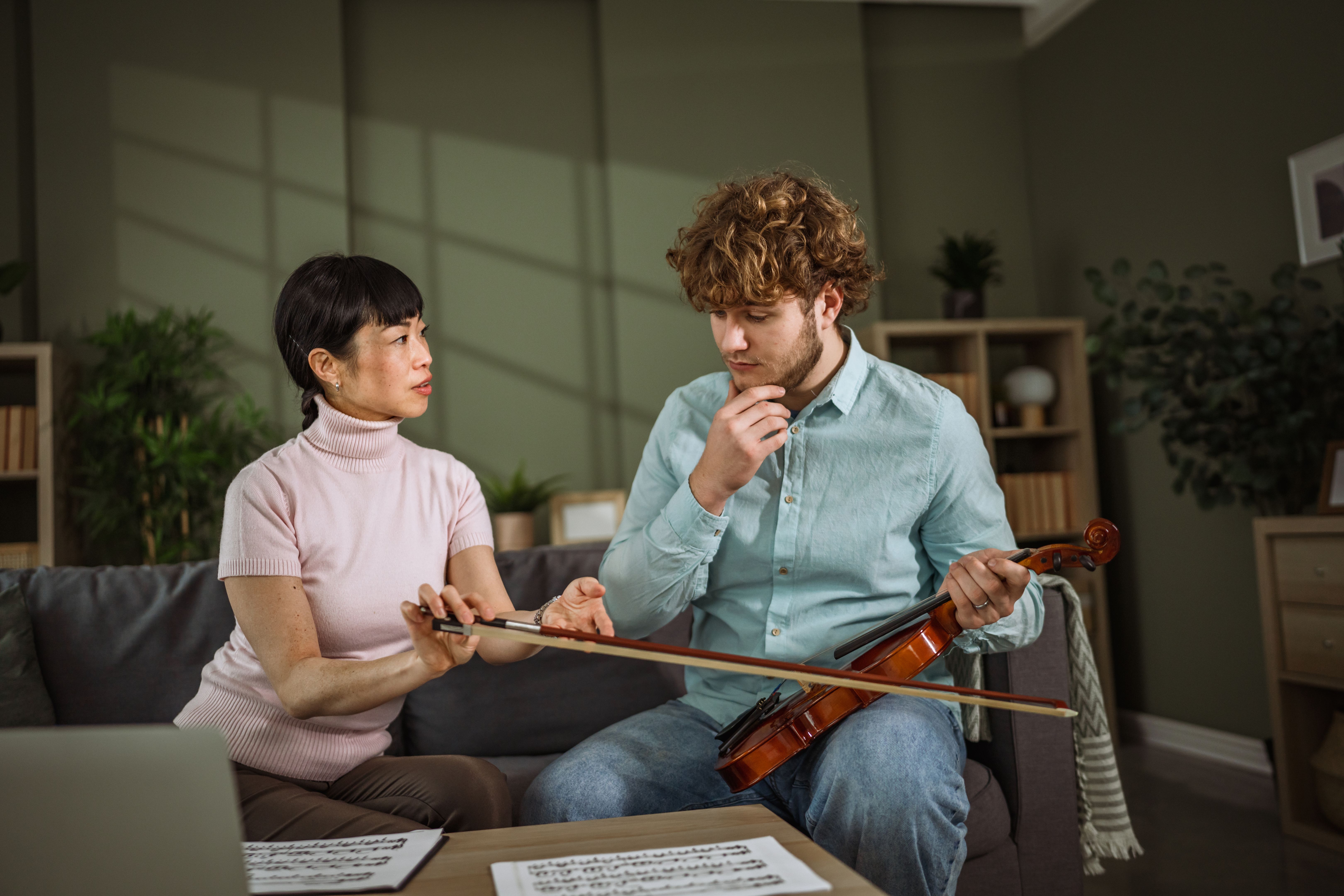 music teacher student