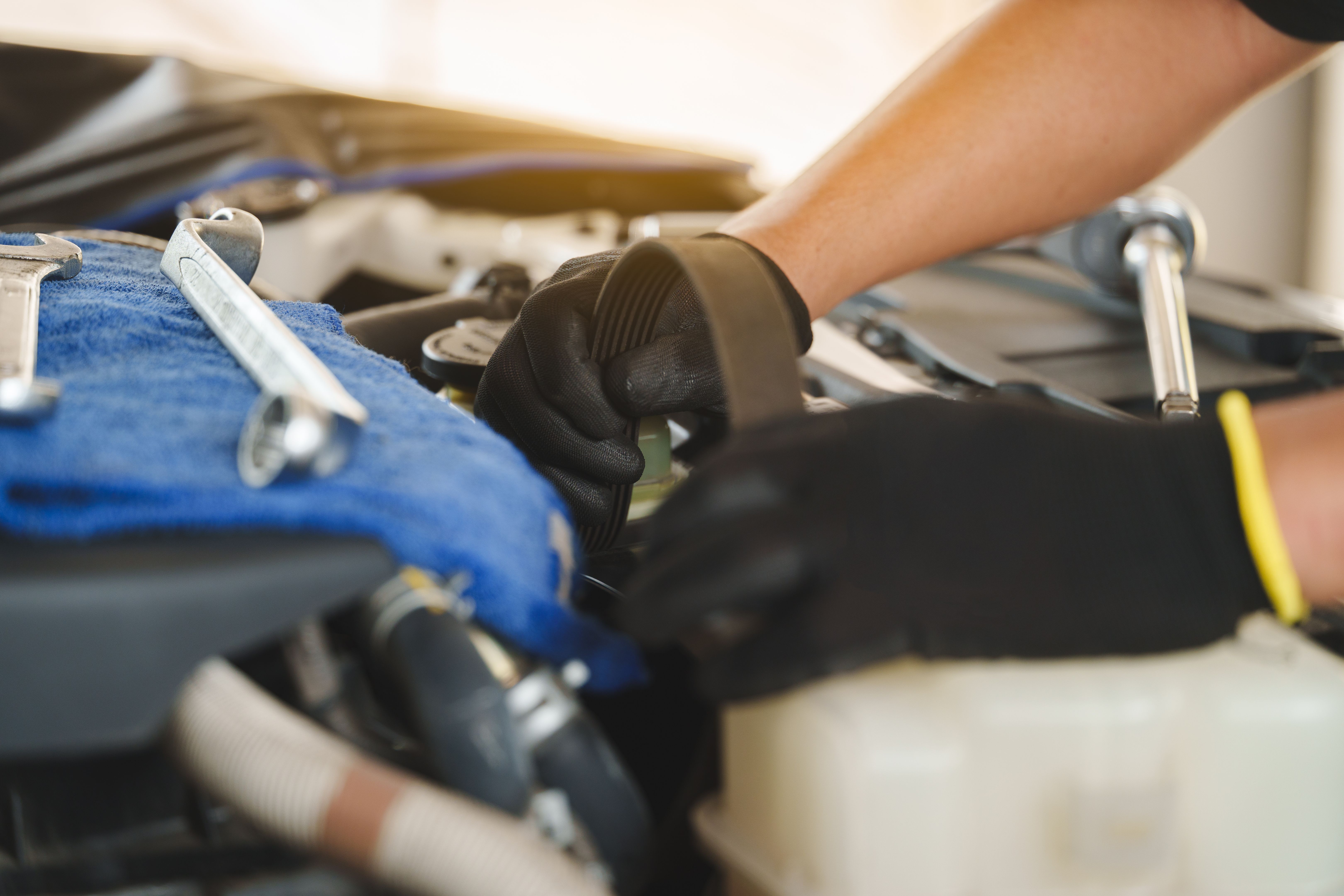 car belts inspection