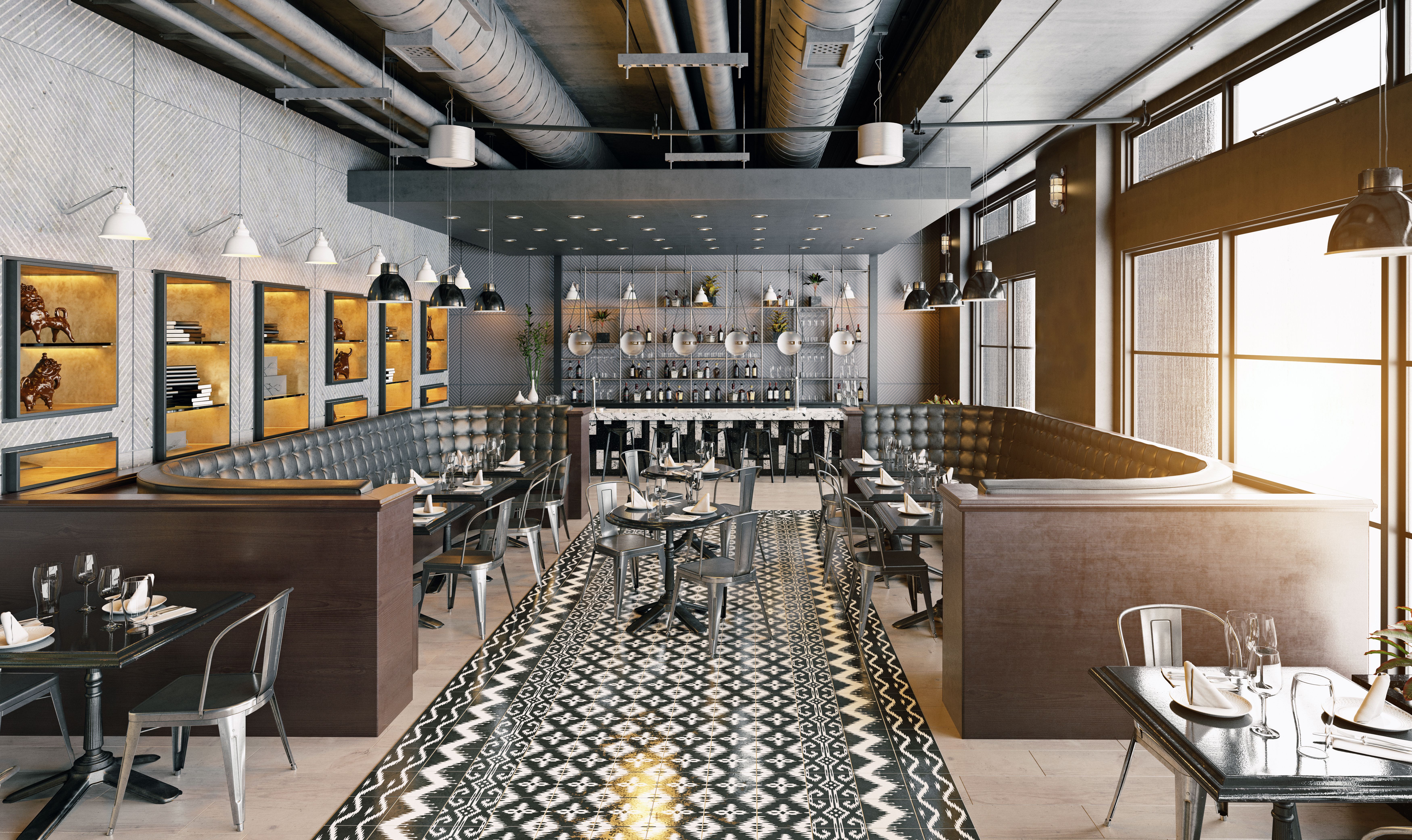 metal restaurant design