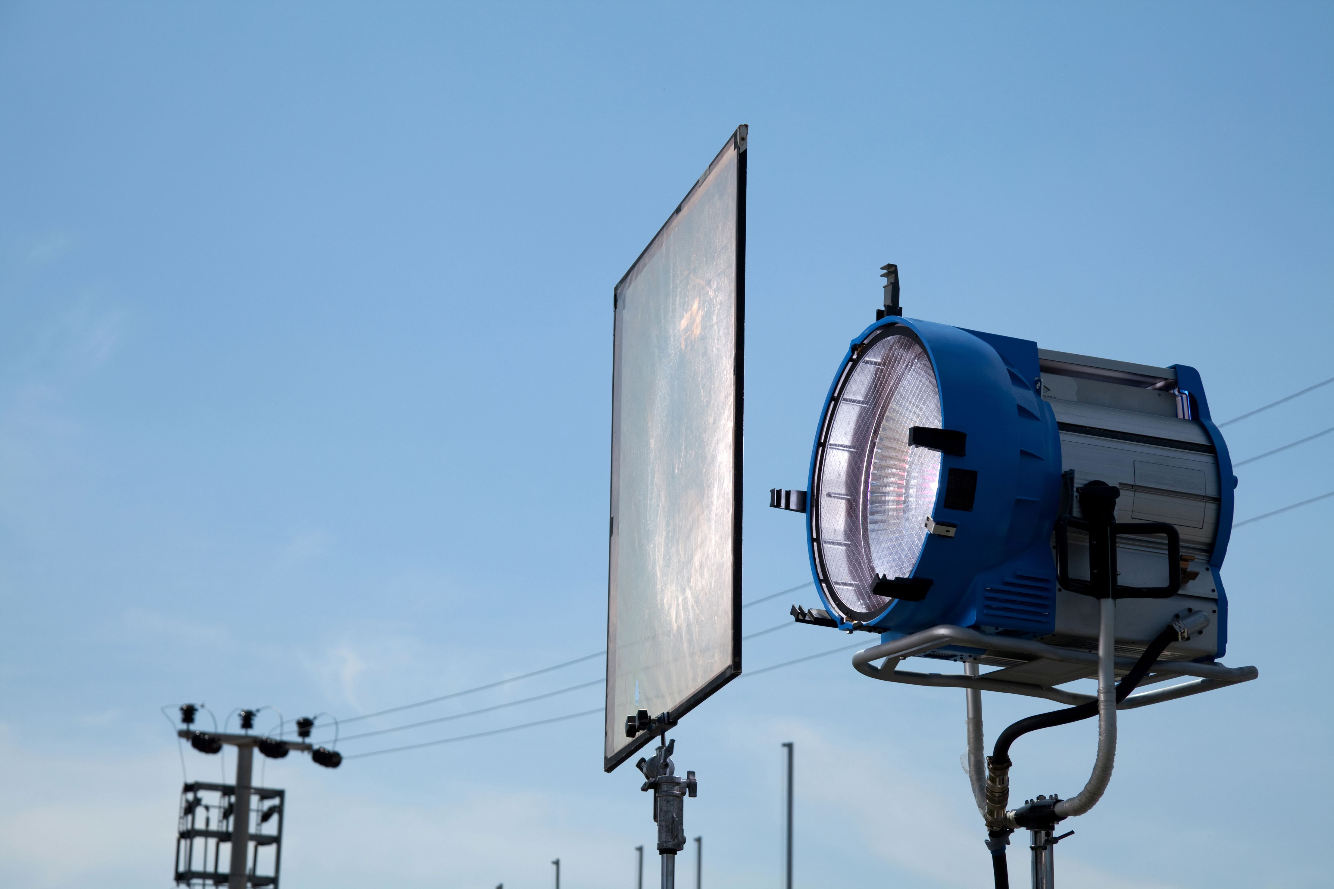 outdoor lighting setup