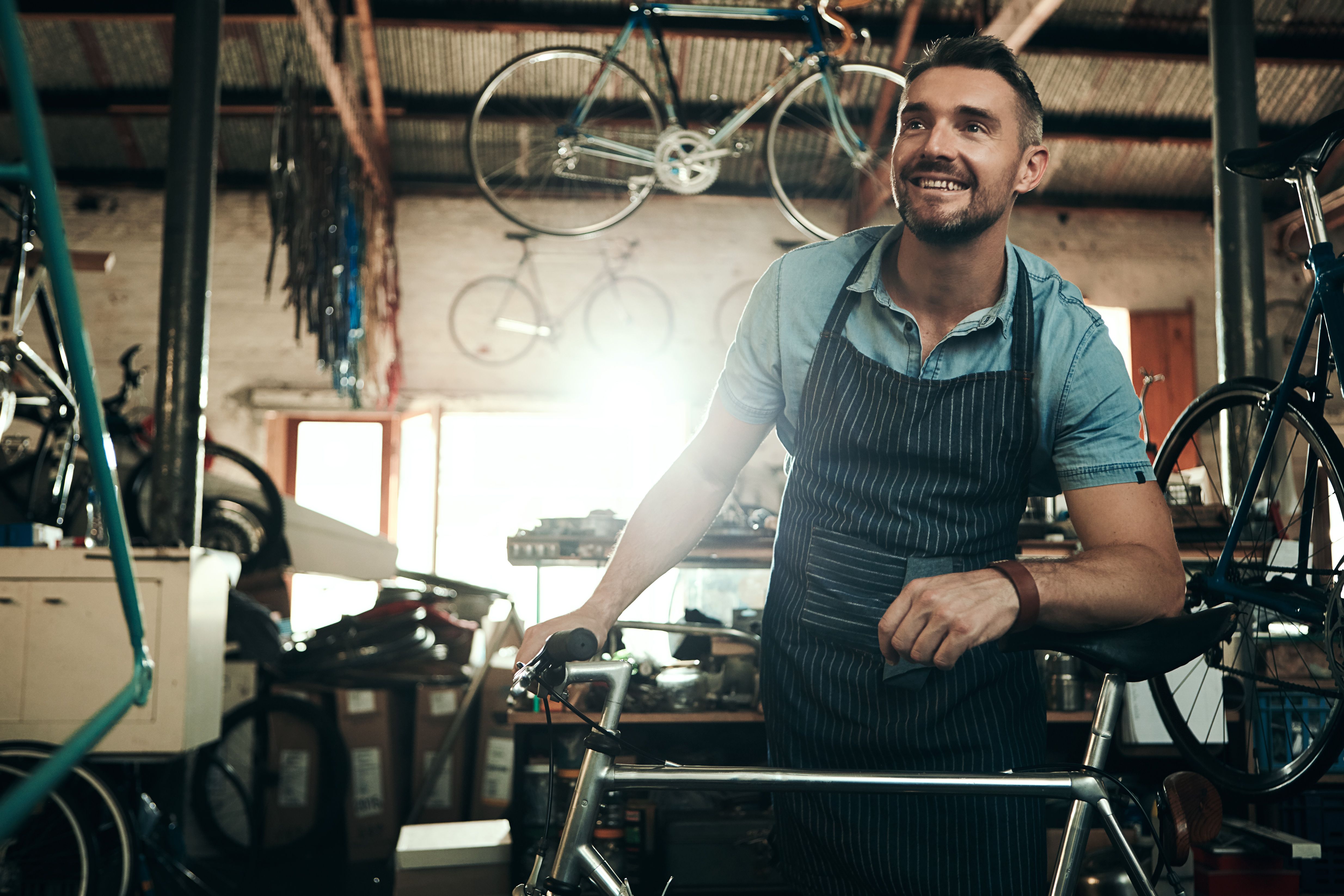 happy business owner