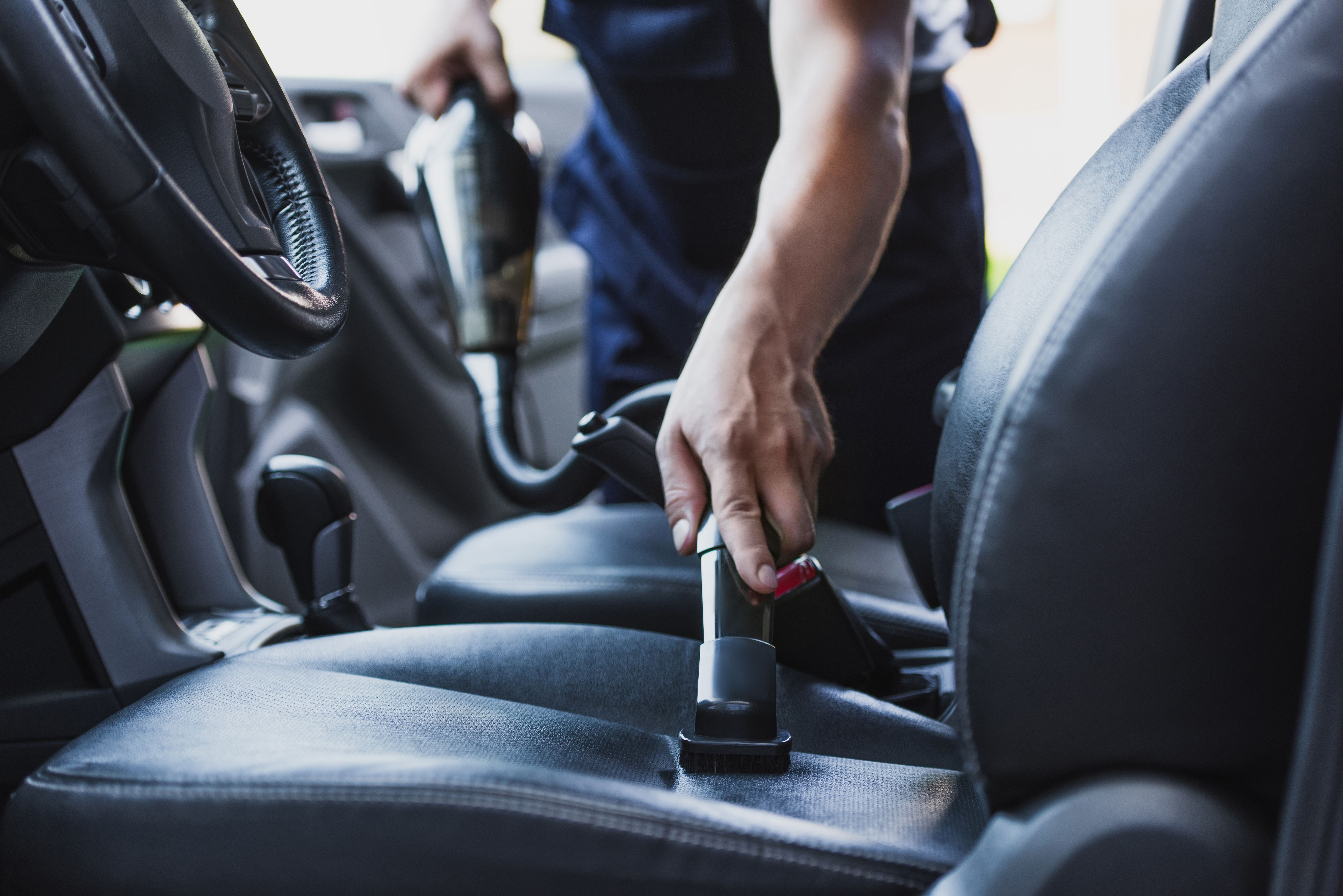car interior cleaning