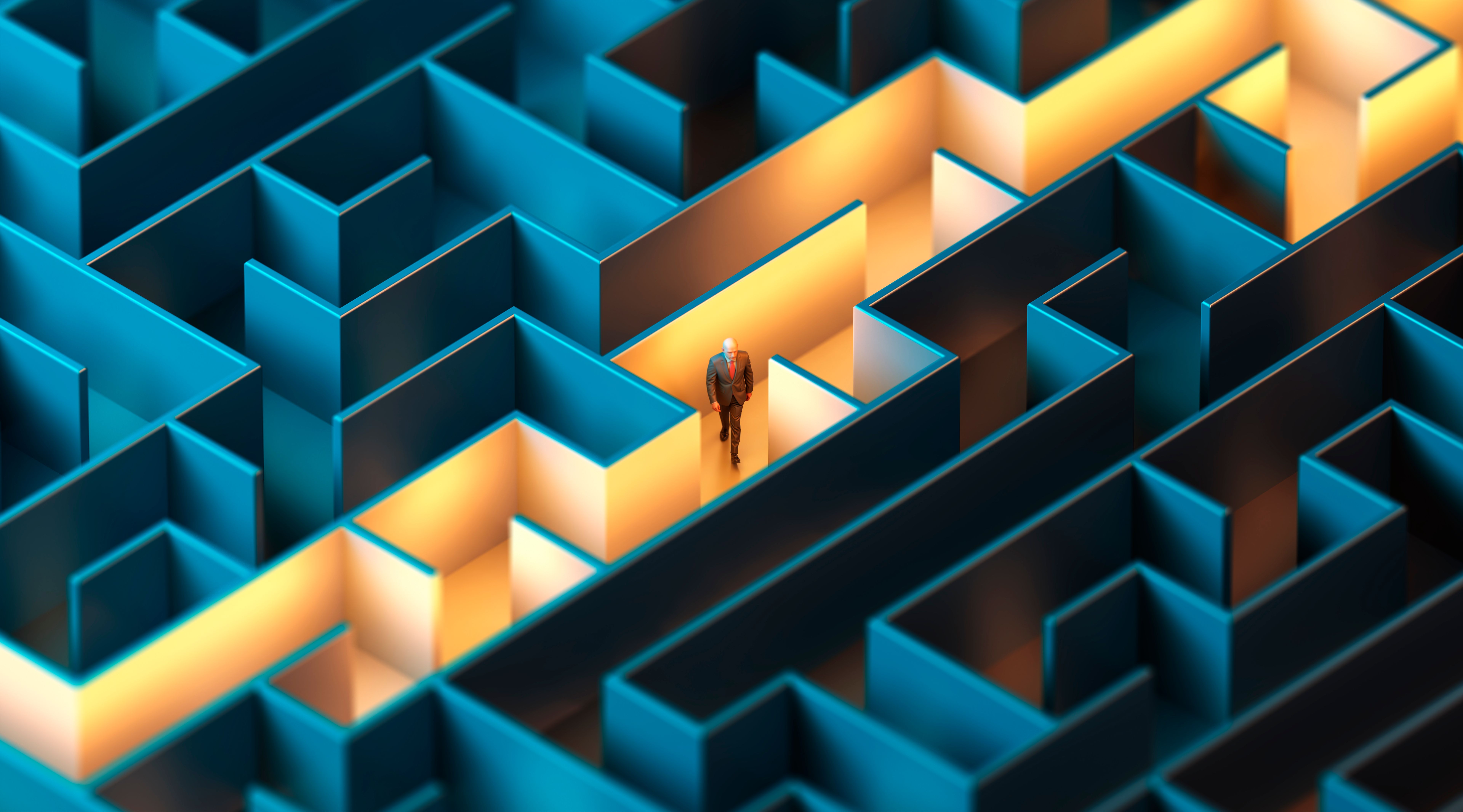 navigating maze