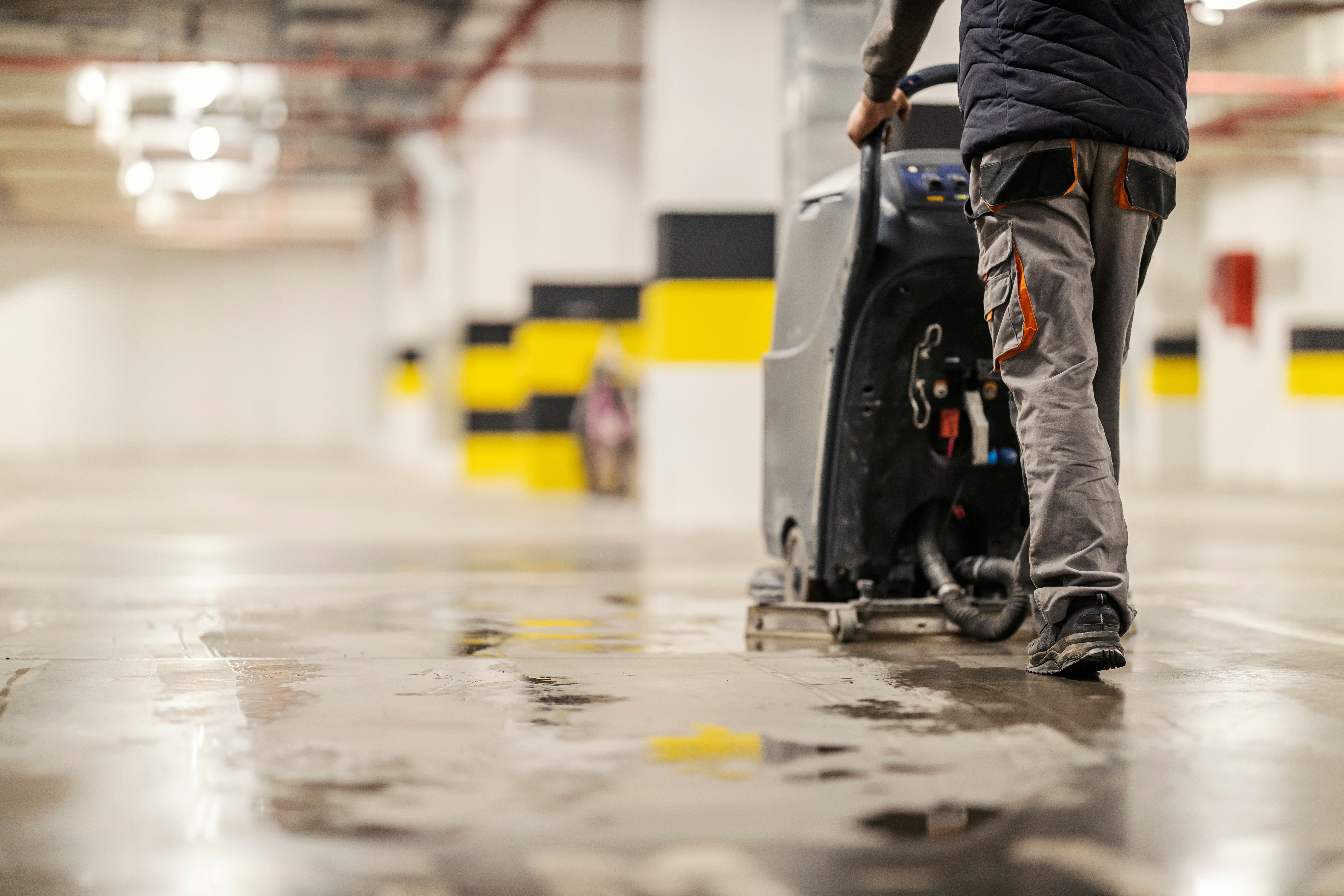 cleaning high traffic areas