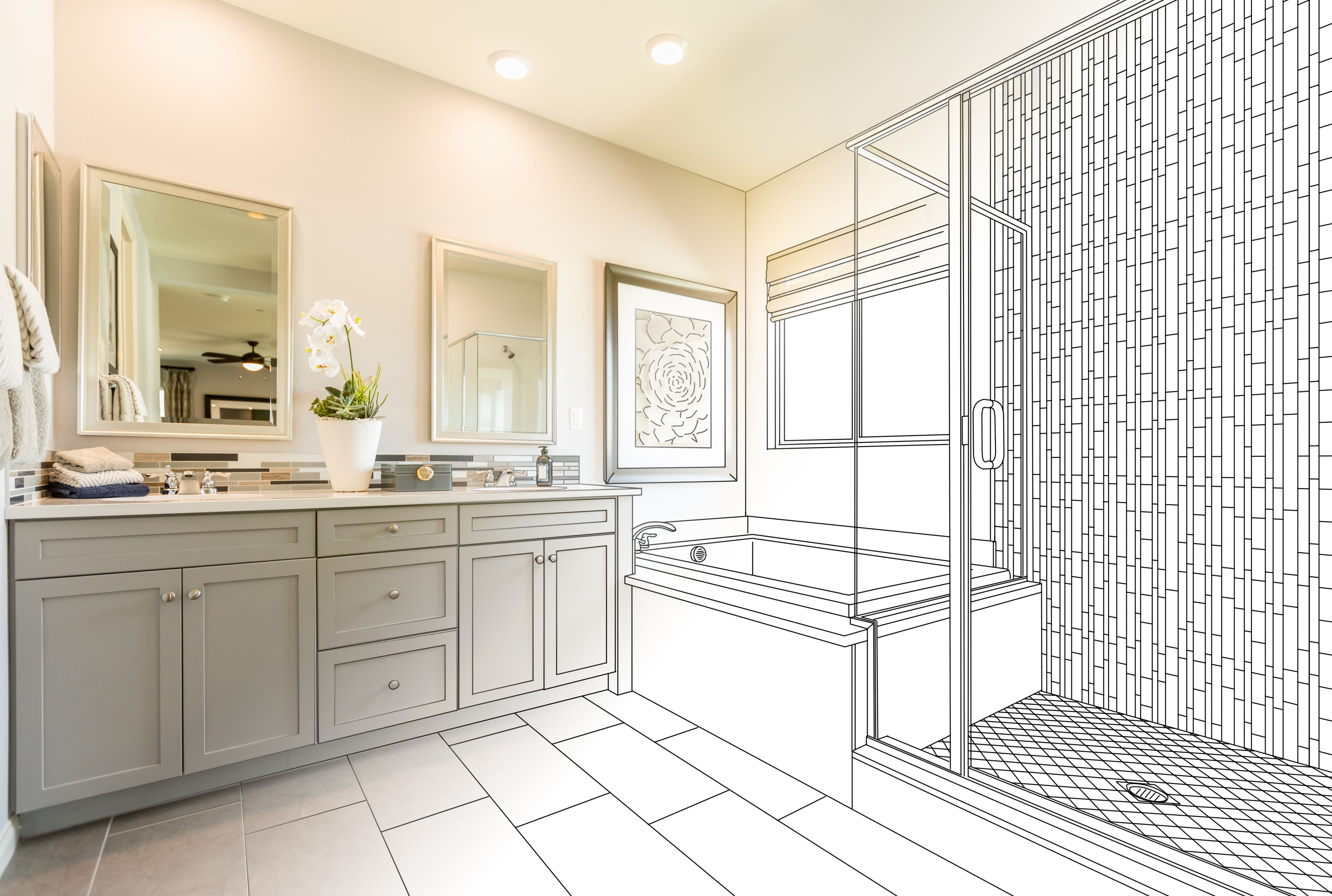 bathroom design plan