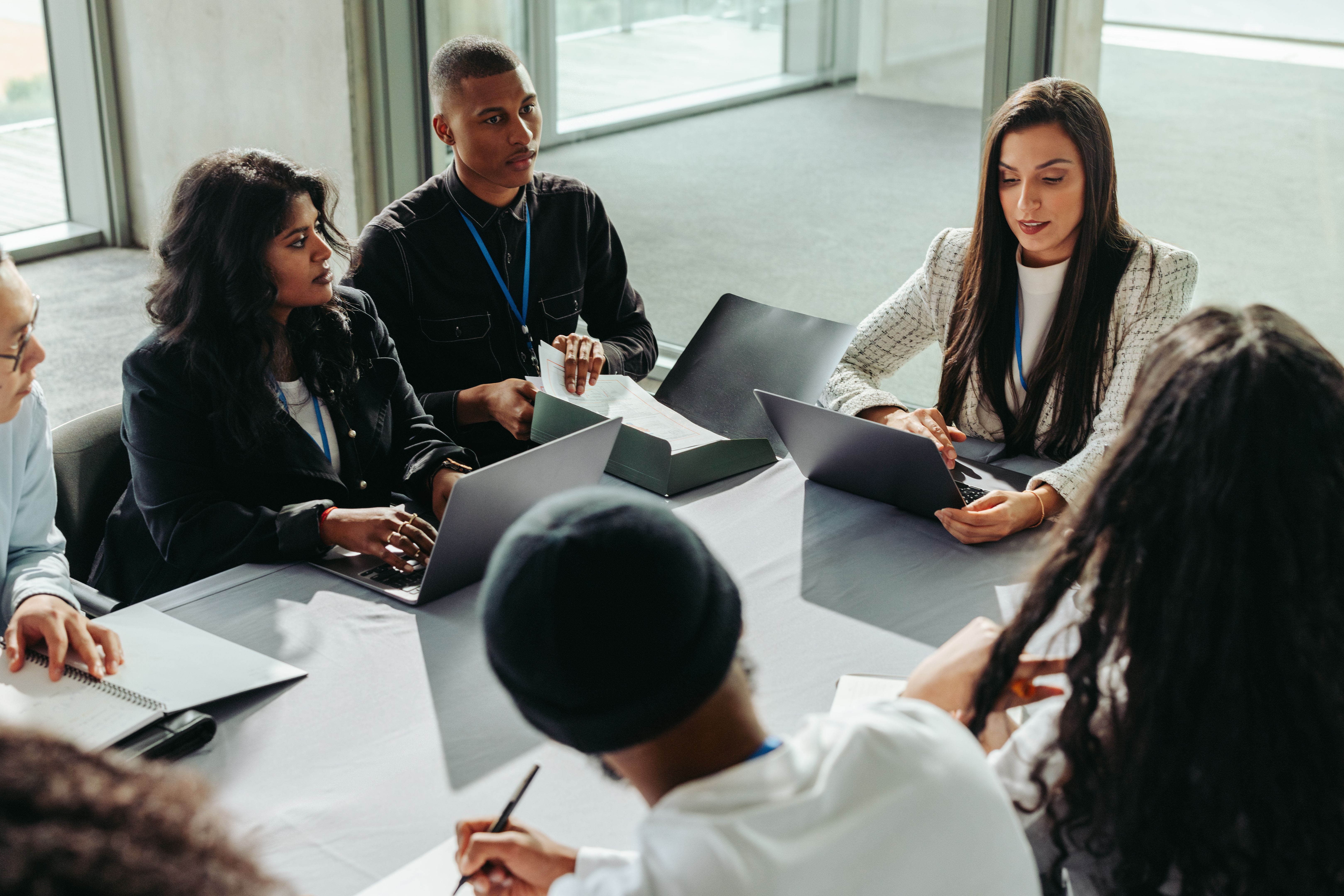 diverse team meeting