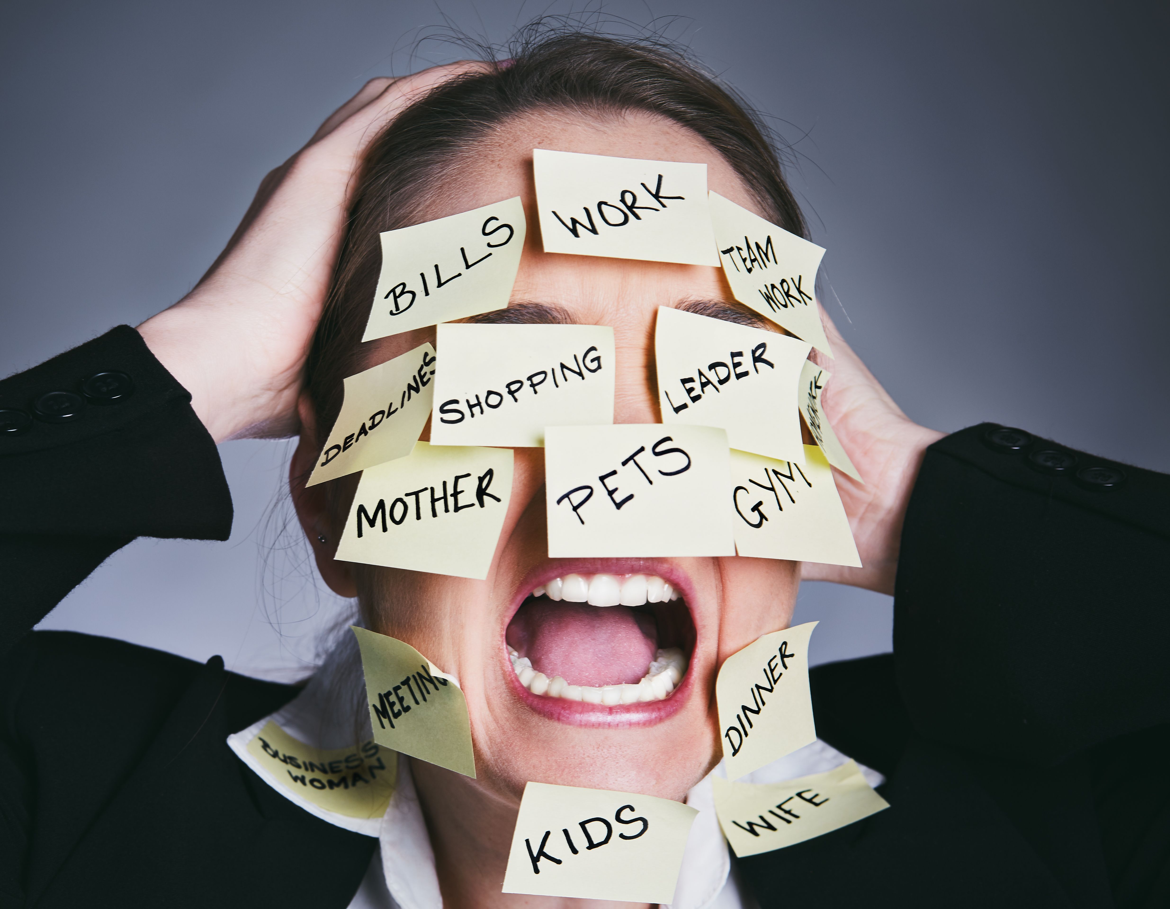 Woman freaks out as she considers all the demands made on her