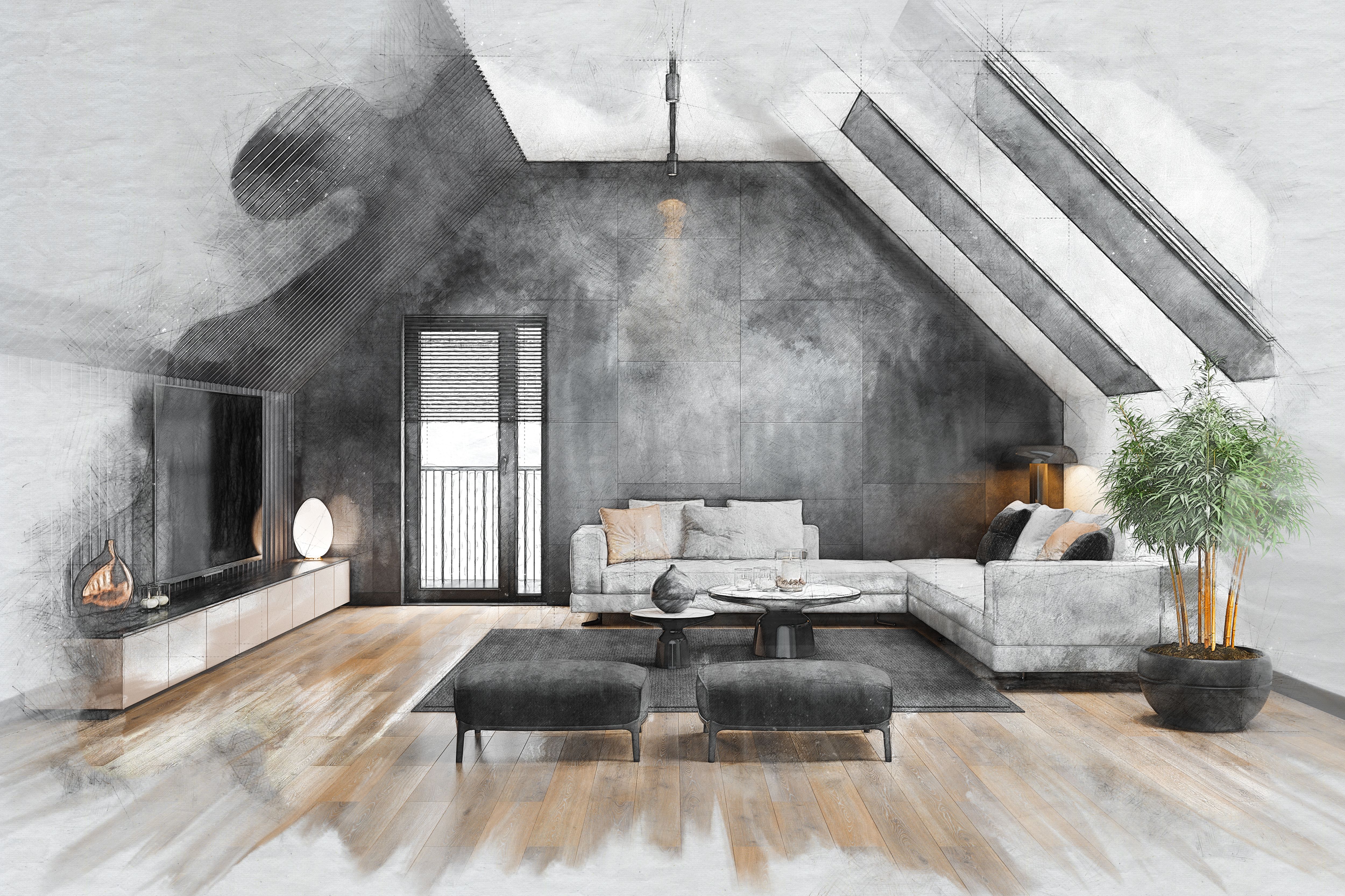 interior design sketch