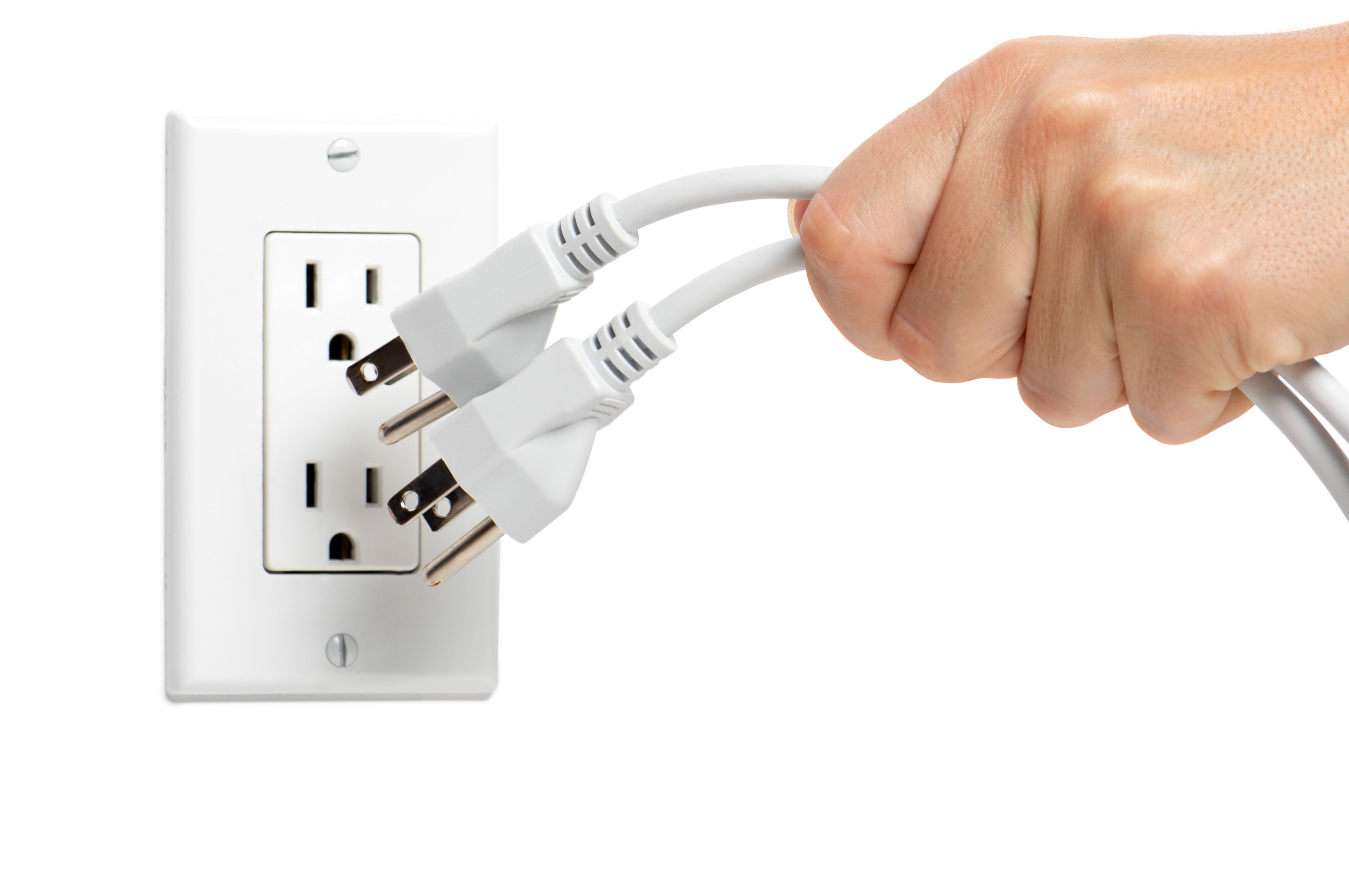 unplugging electronics
