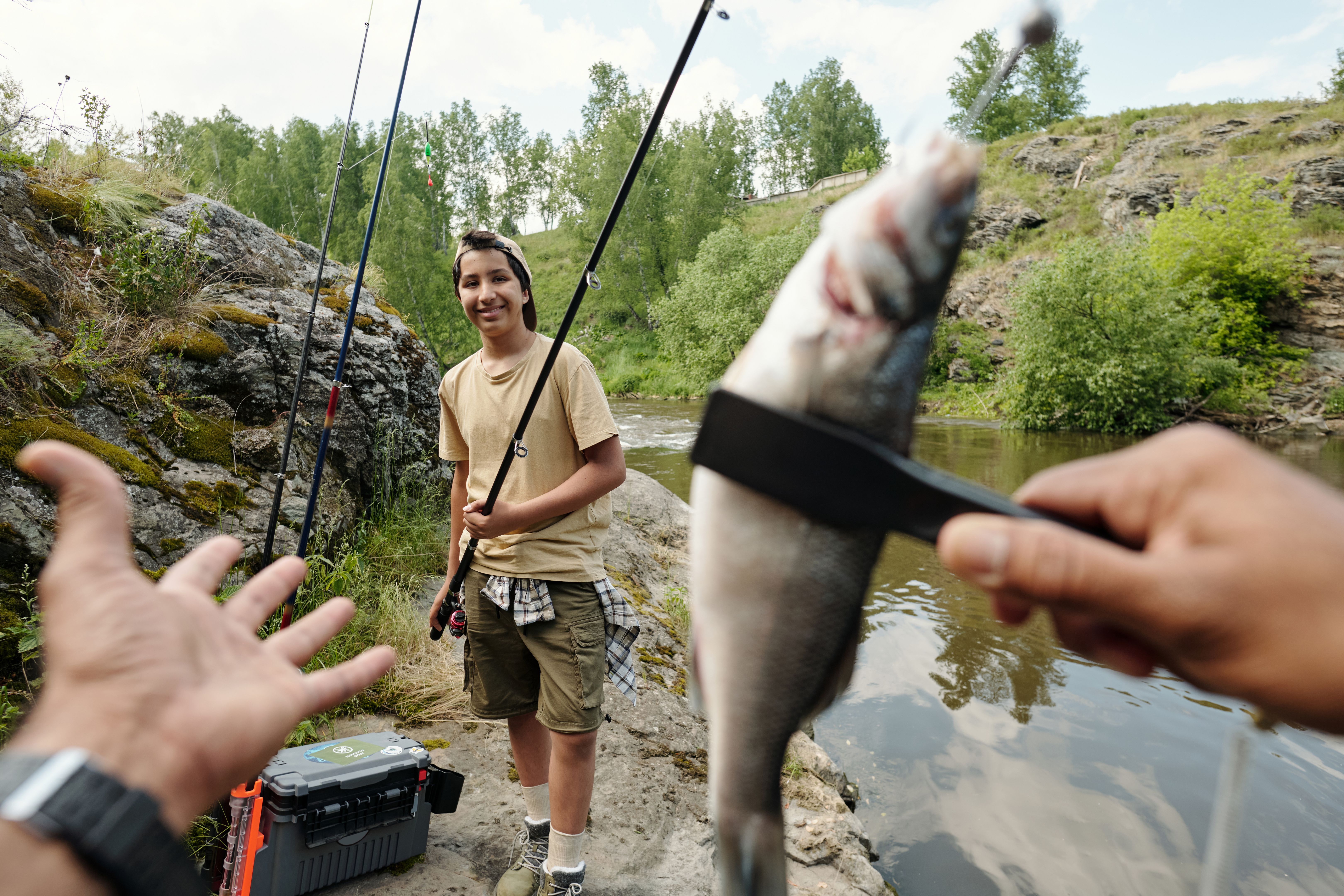 fishing guide with fish