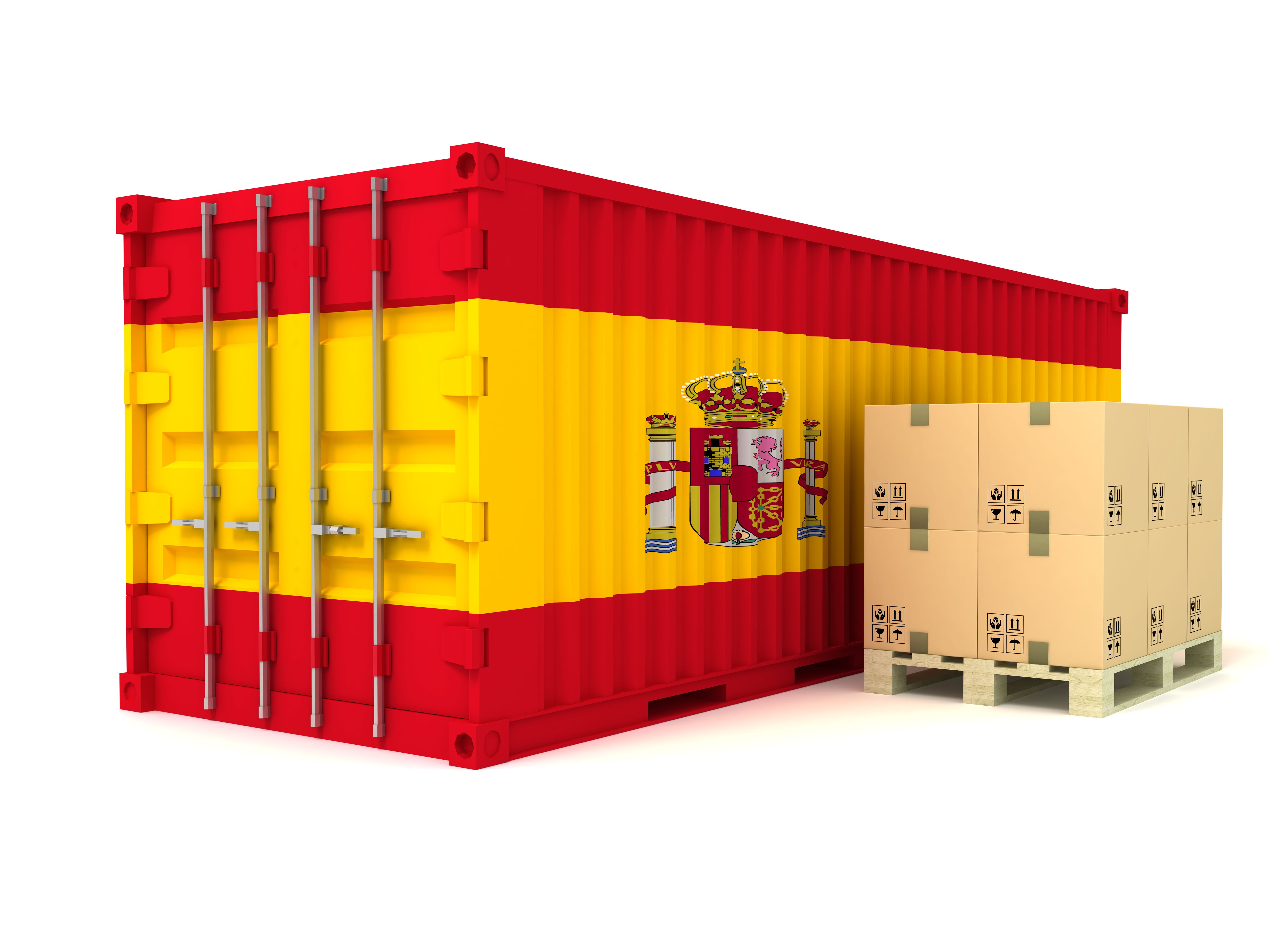 Spain cargo container export import shipping