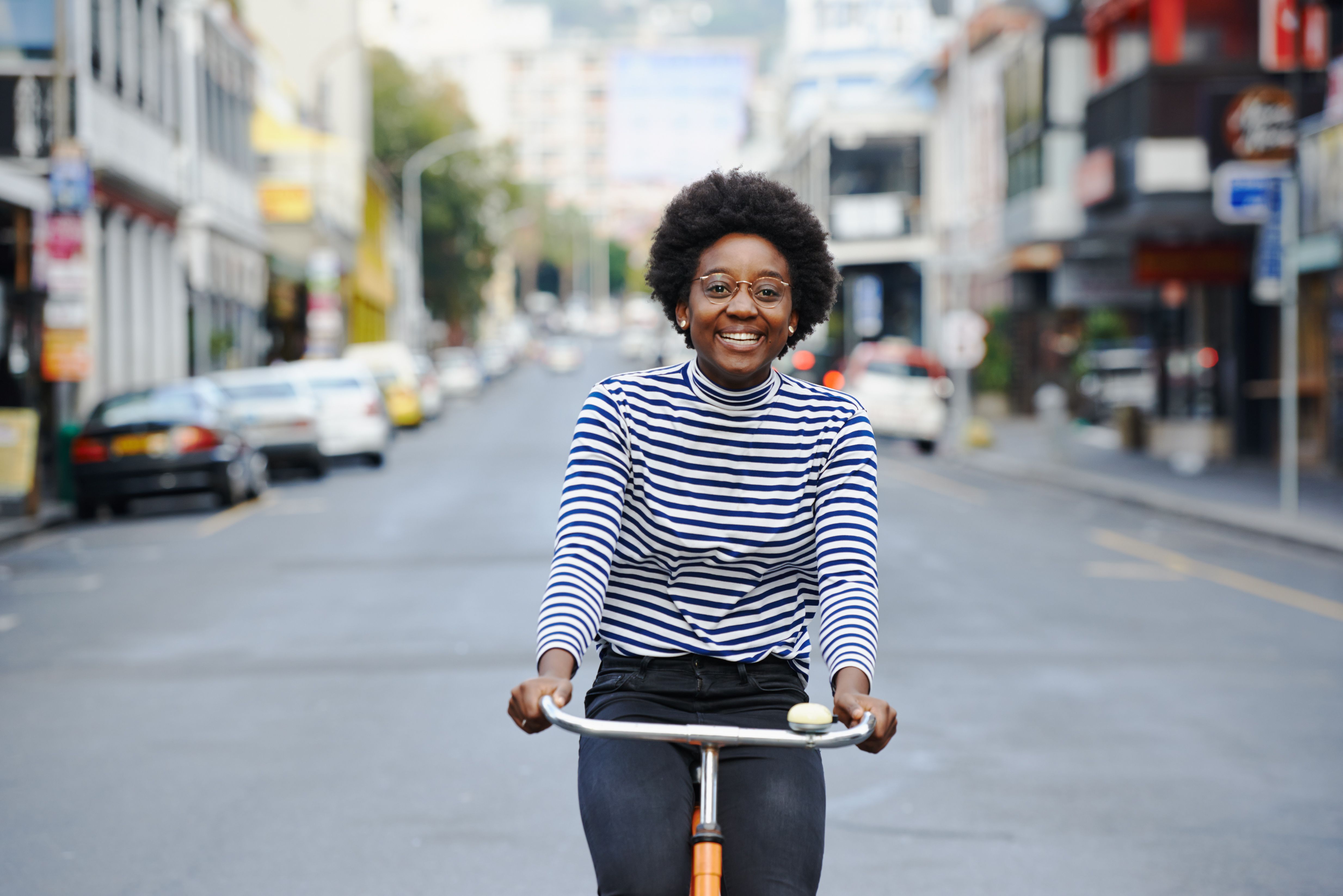 newbie riding scooter