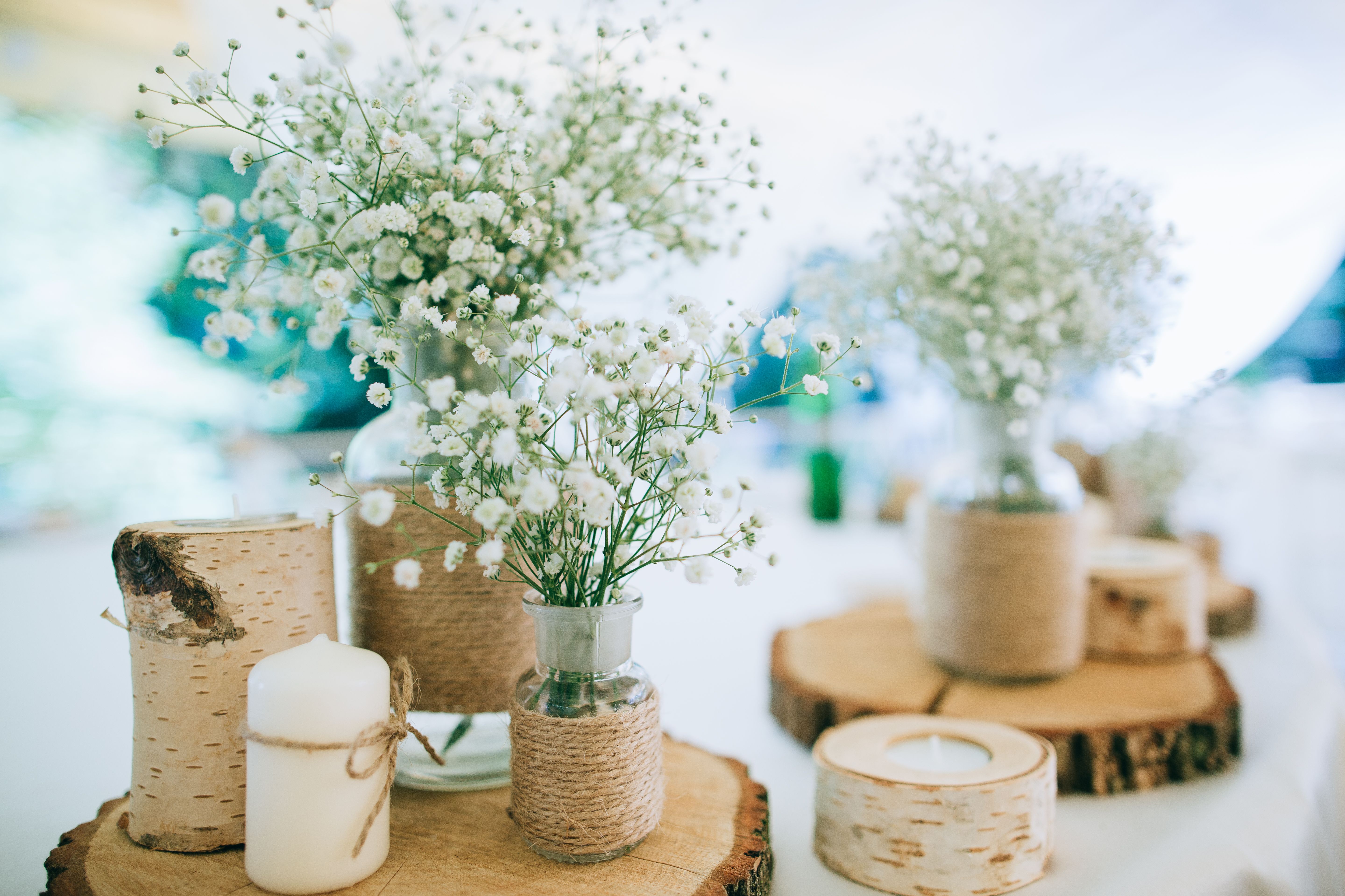 eco wedding decor