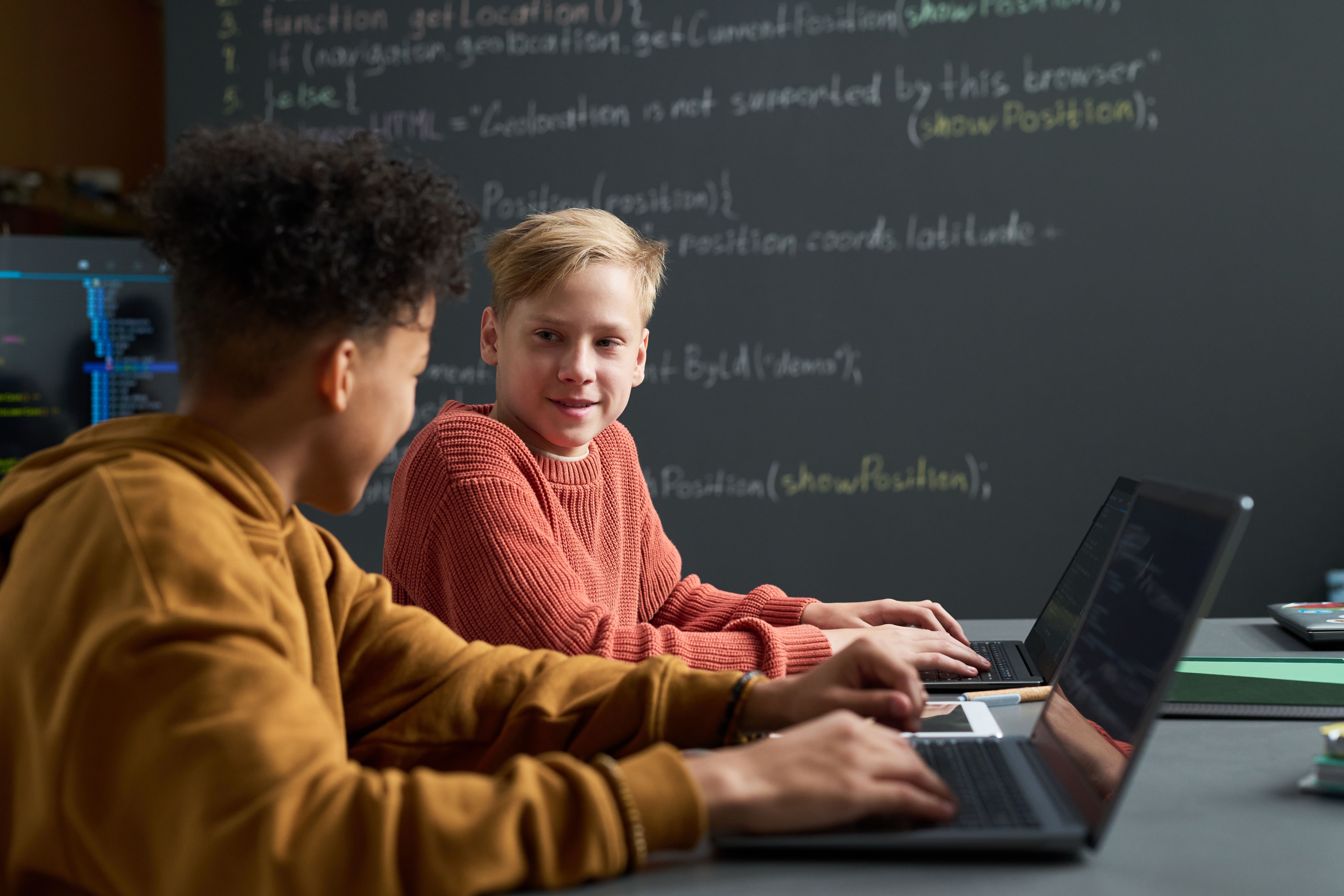 children coding activity