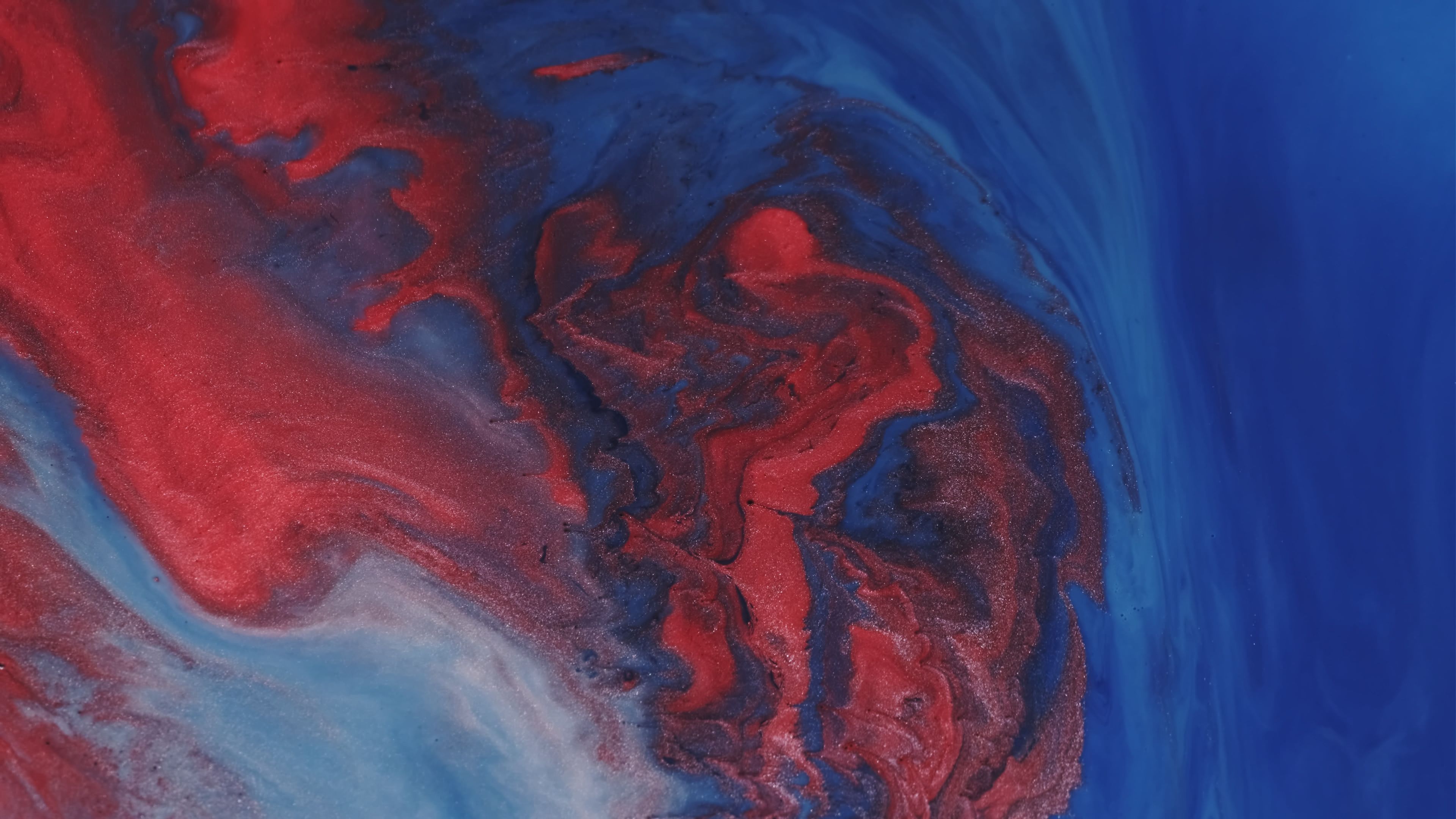 abstract pour painting