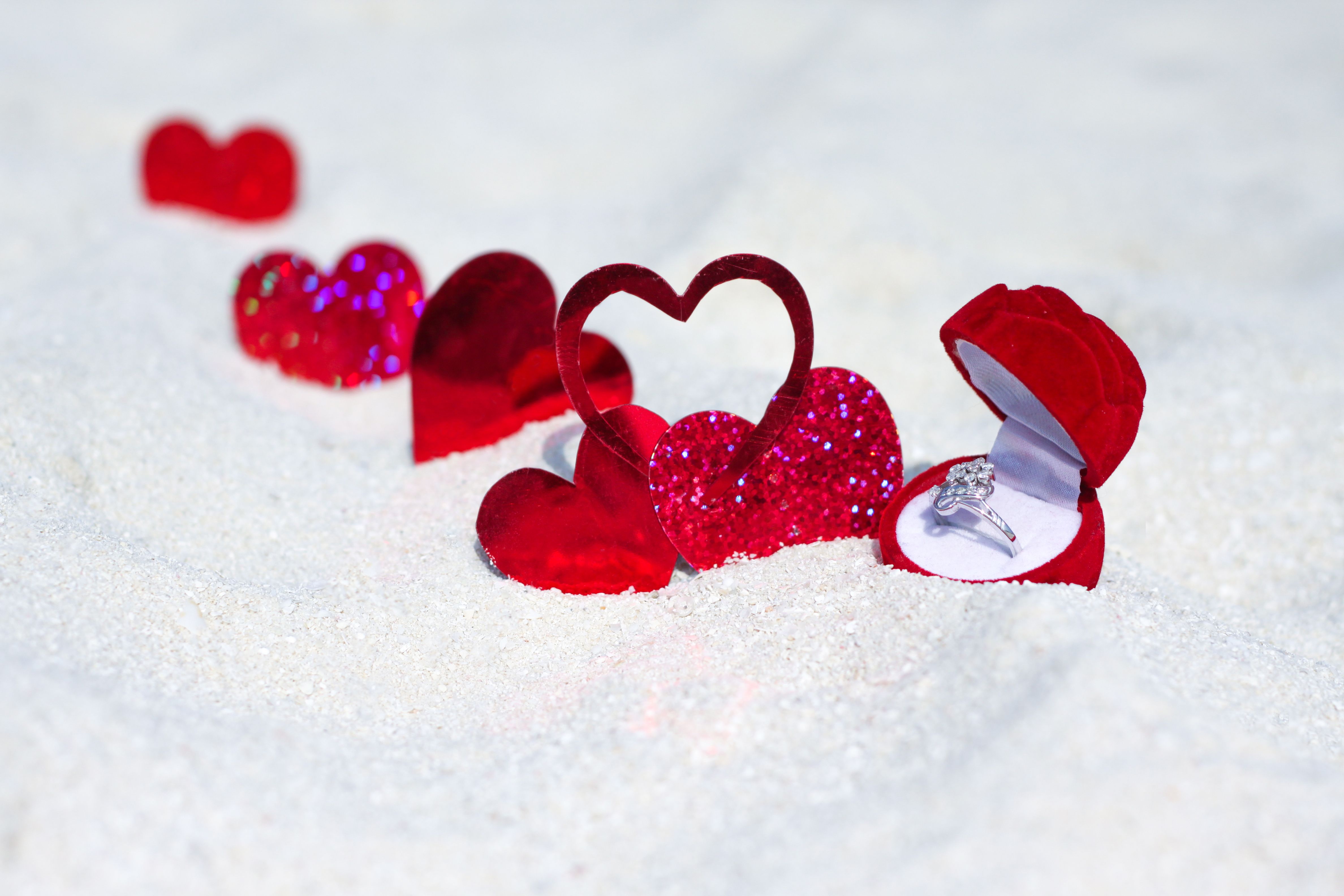 Engagement Ring on the Beach