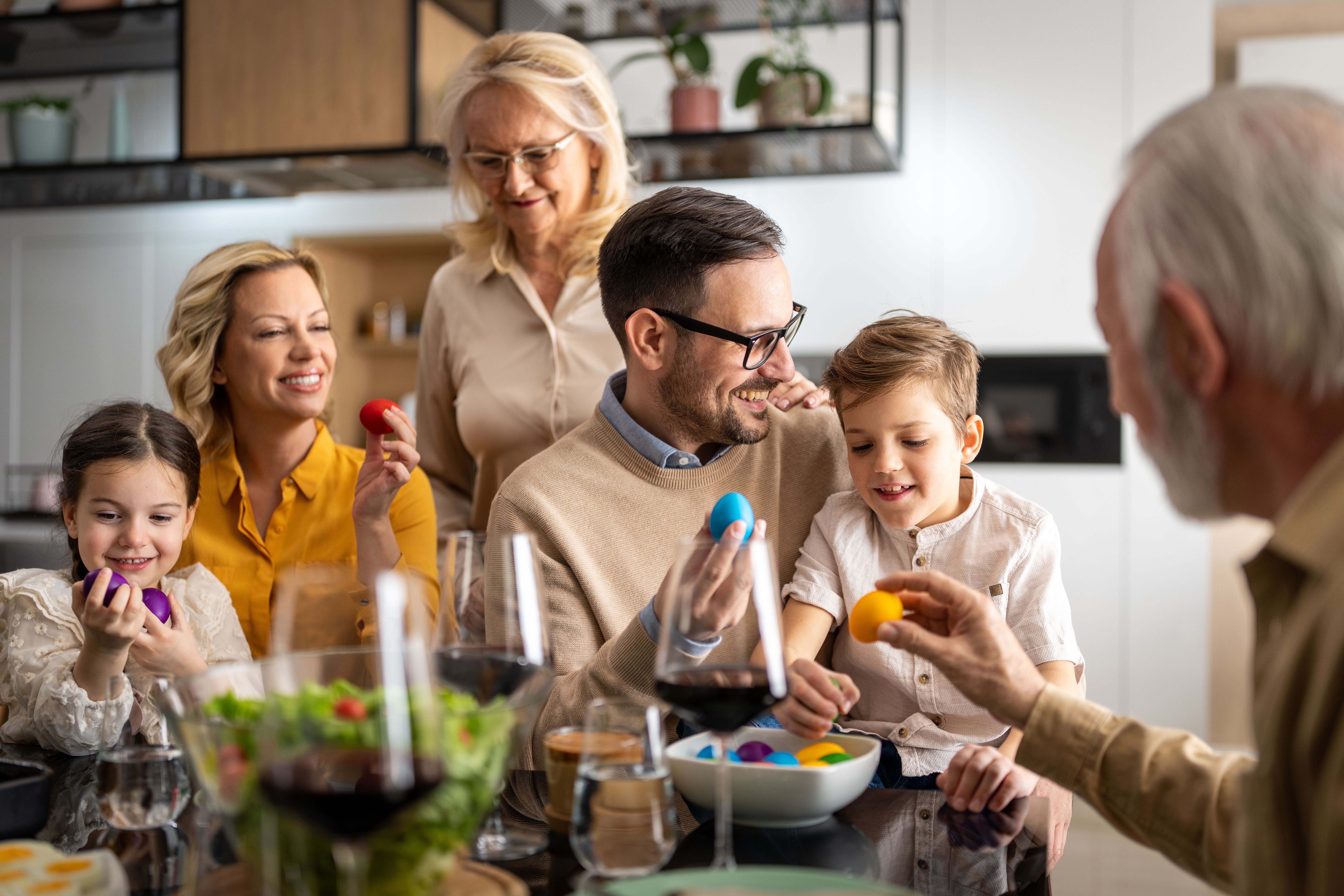 family gathering seniors