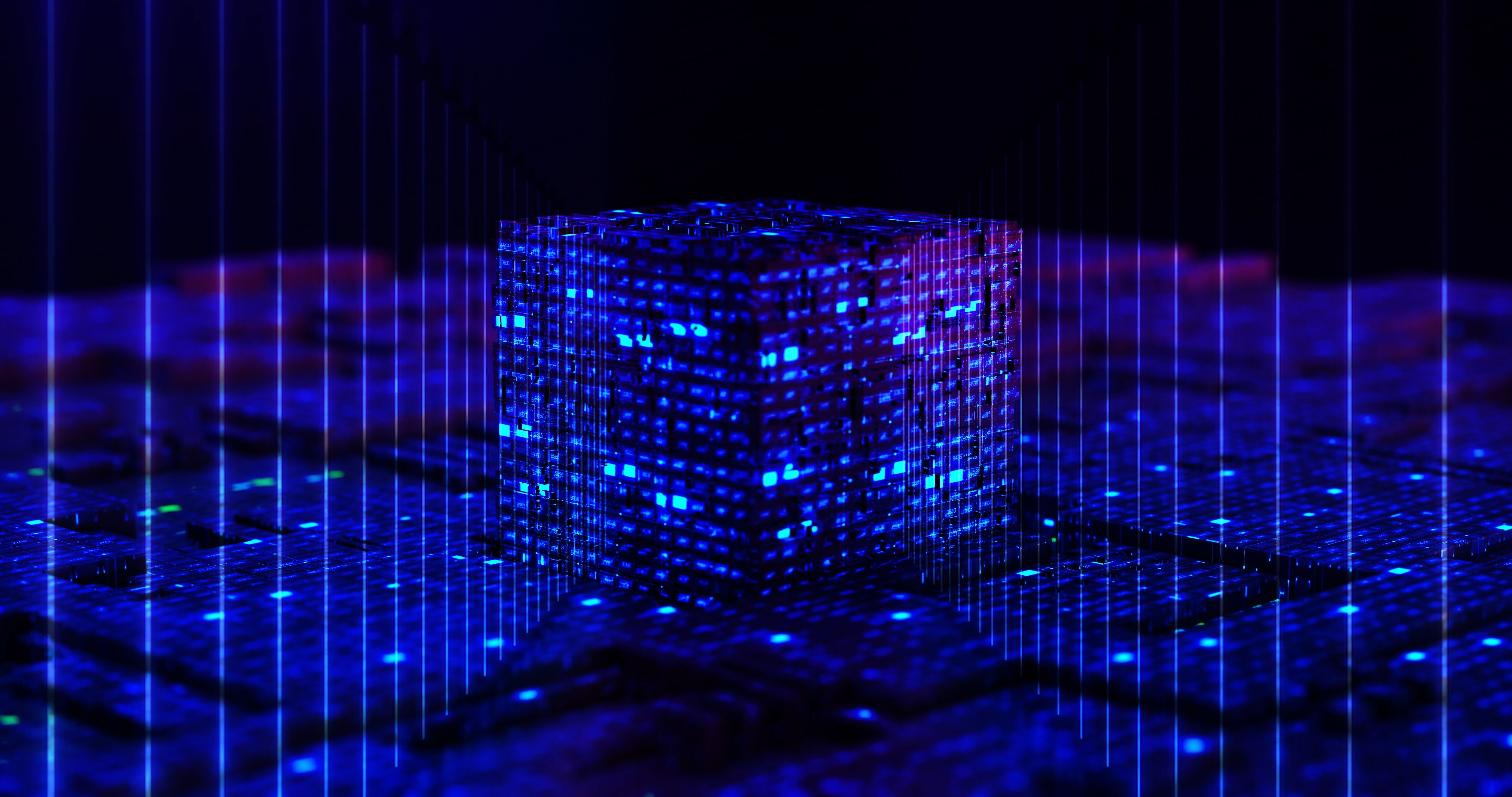 Blockchain background concept