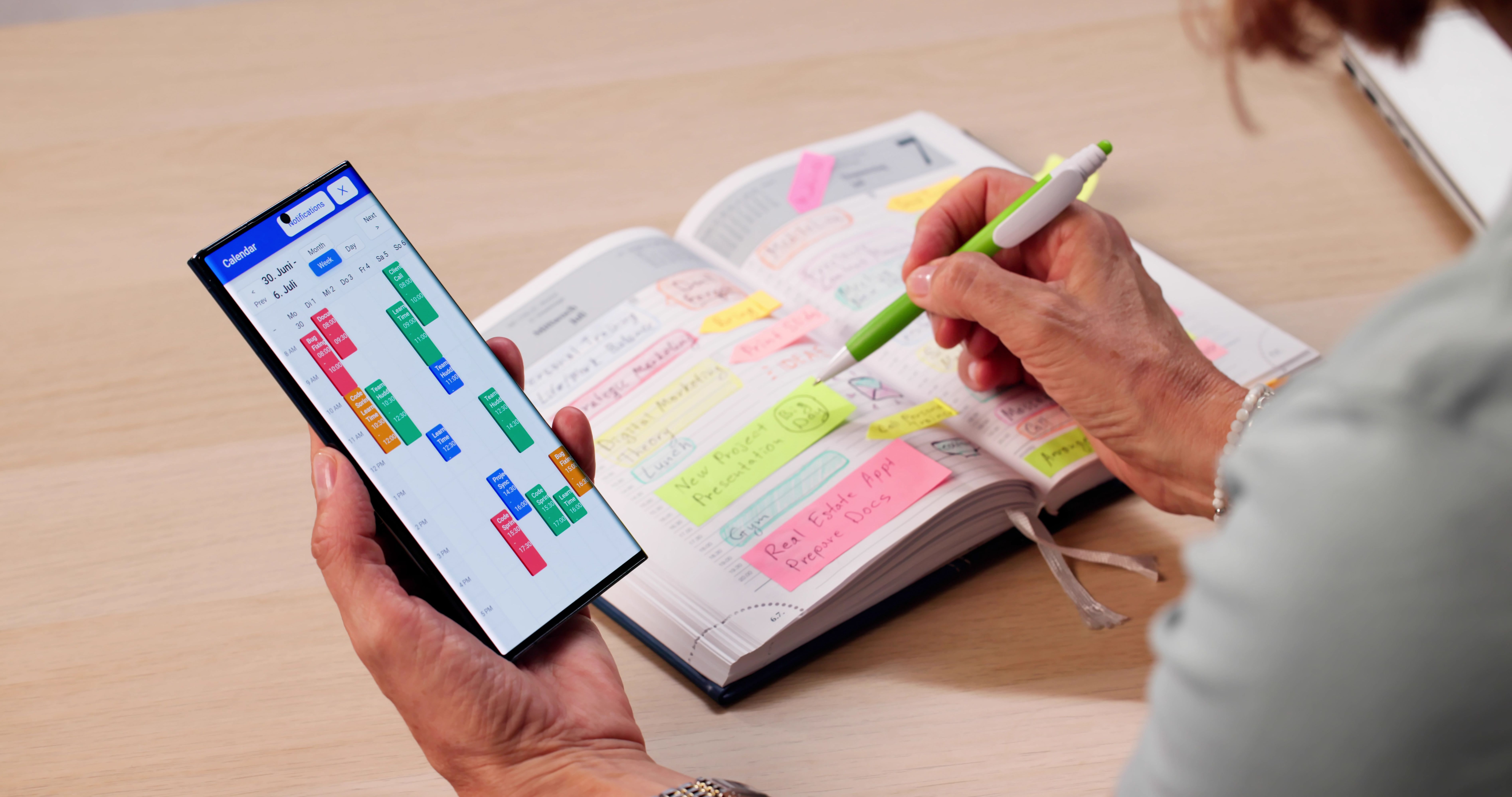 person organizing event