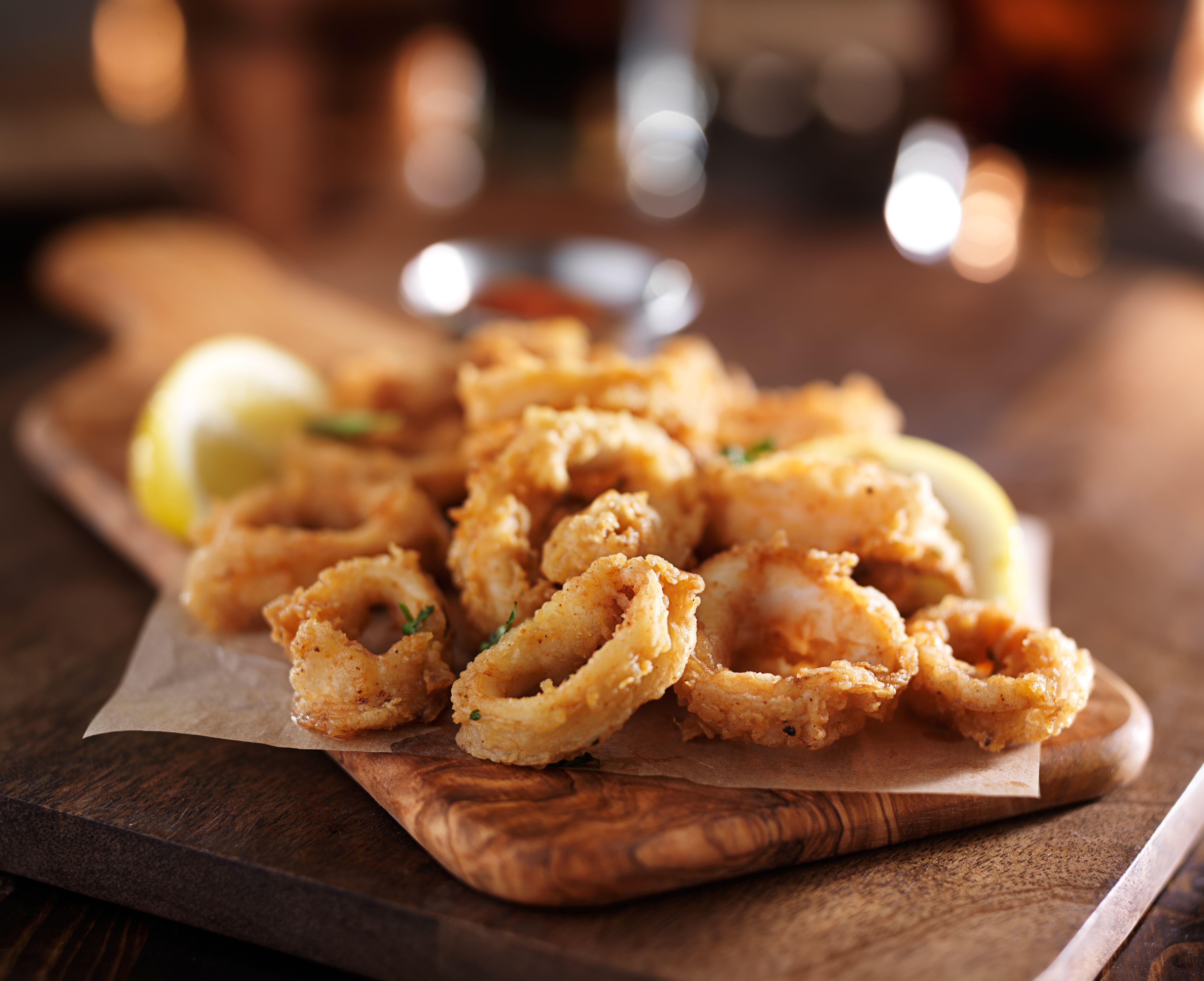 frying calamari