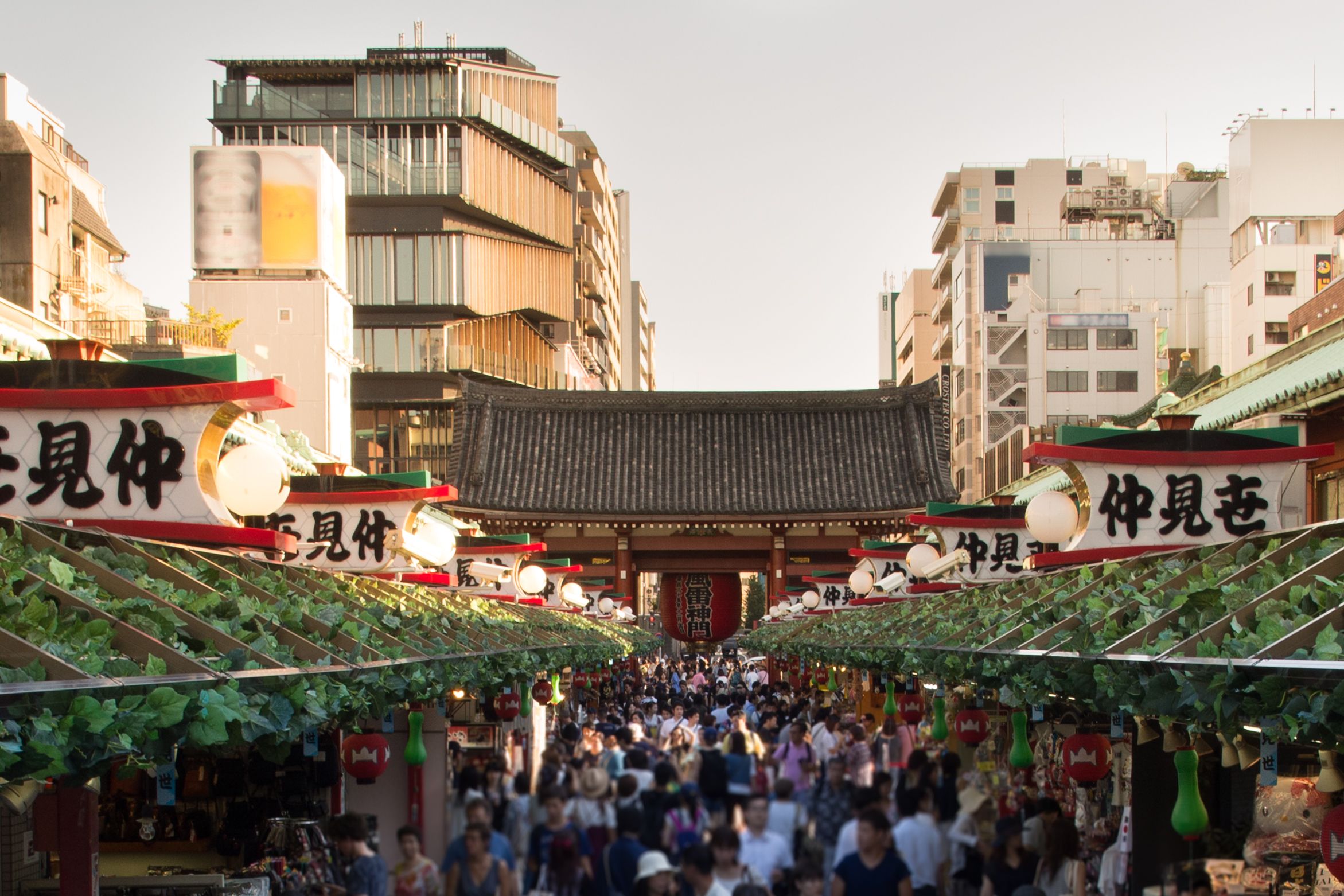 Bustling Tokyo Shopping Street