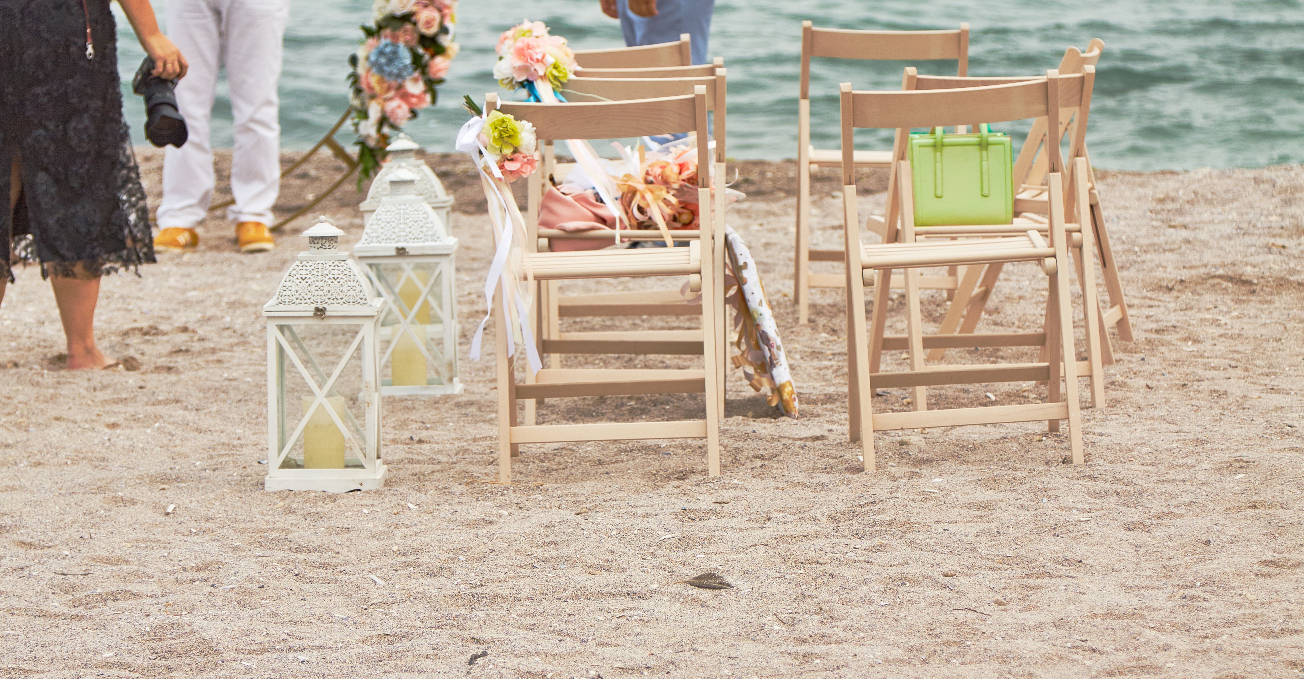 beach wedding decor