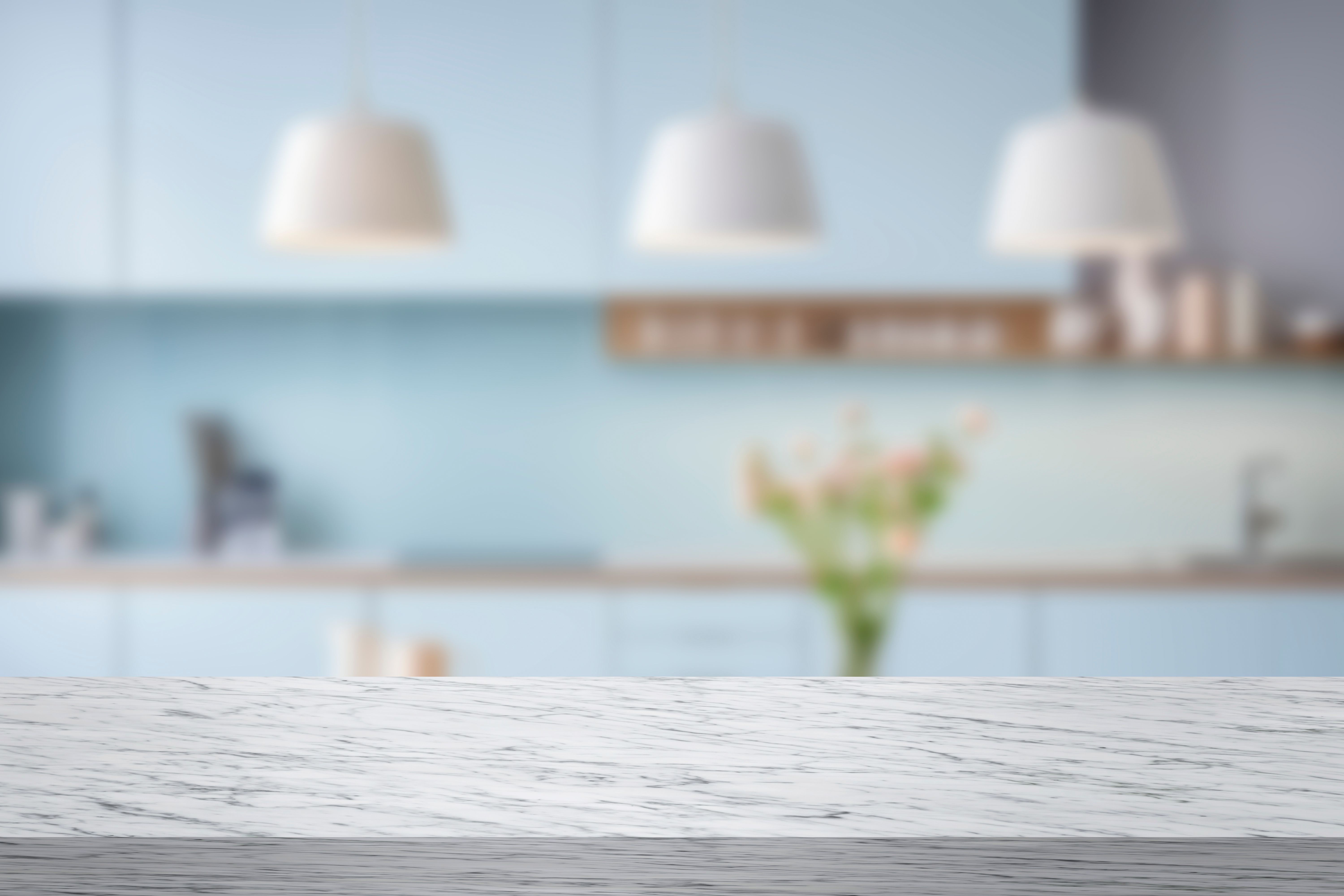 modern kitchen counter