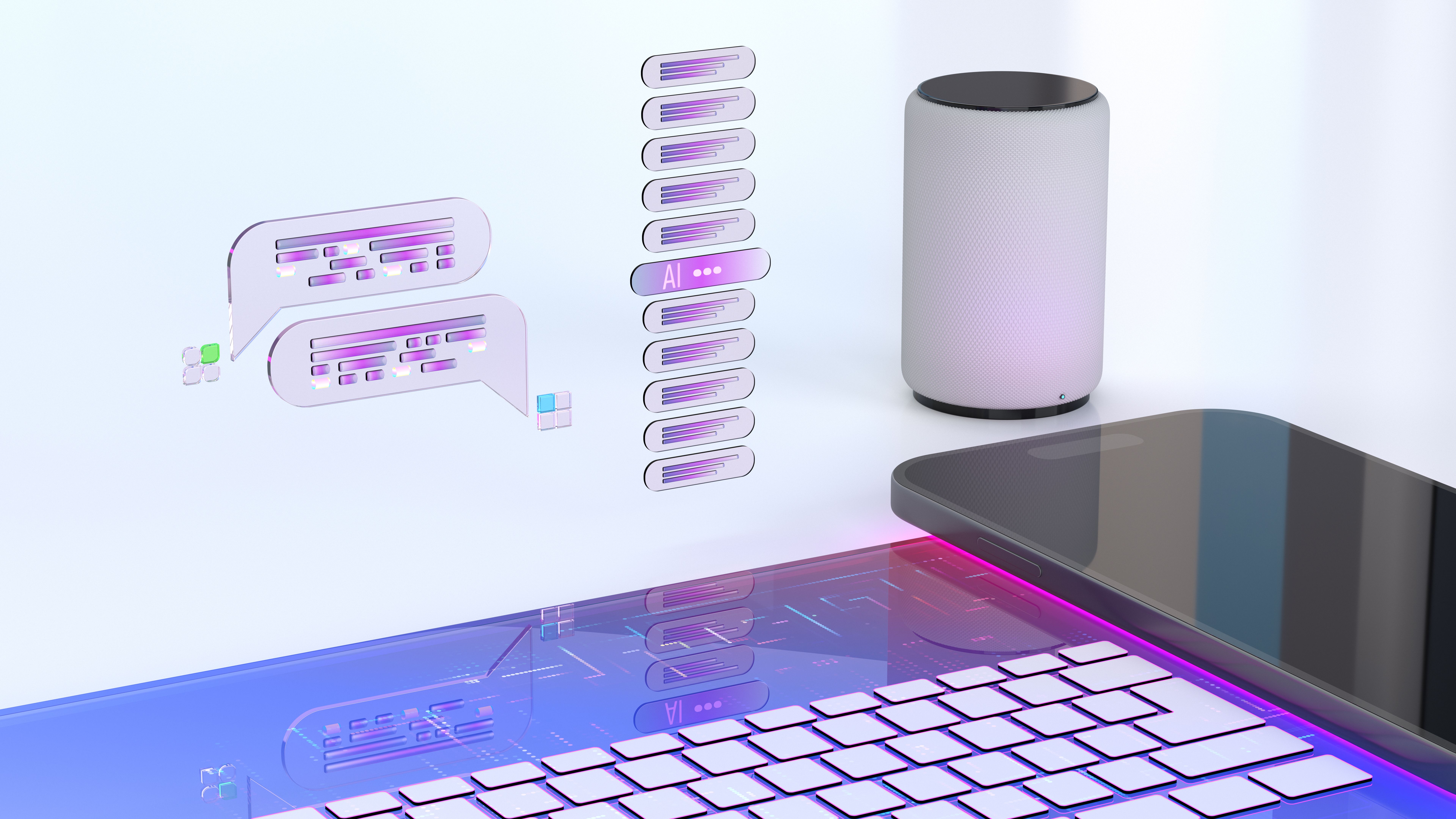 AI -  chatbot. Artificial Intelligence  concept