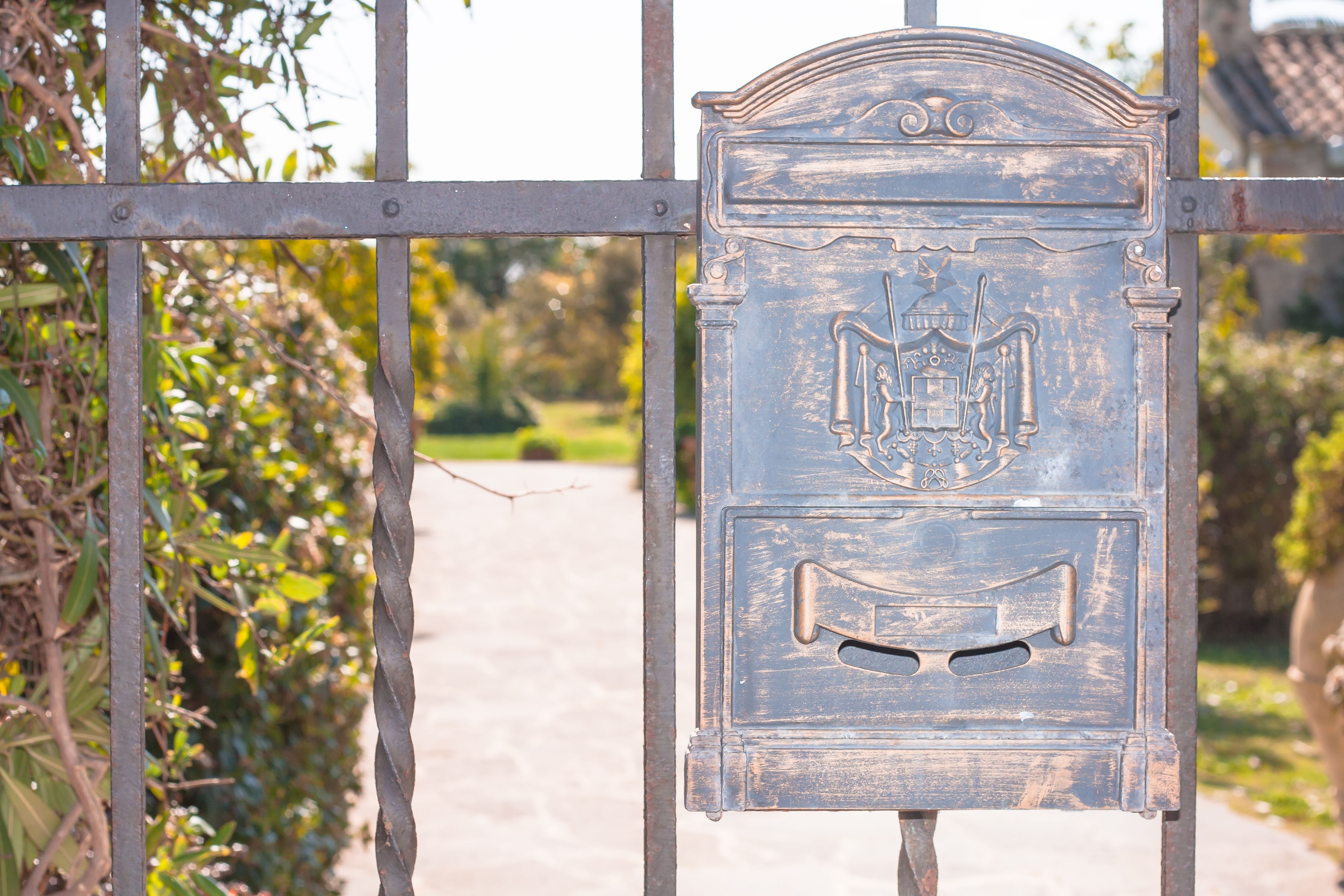 Letter box wrought iron Letter box wrought iron