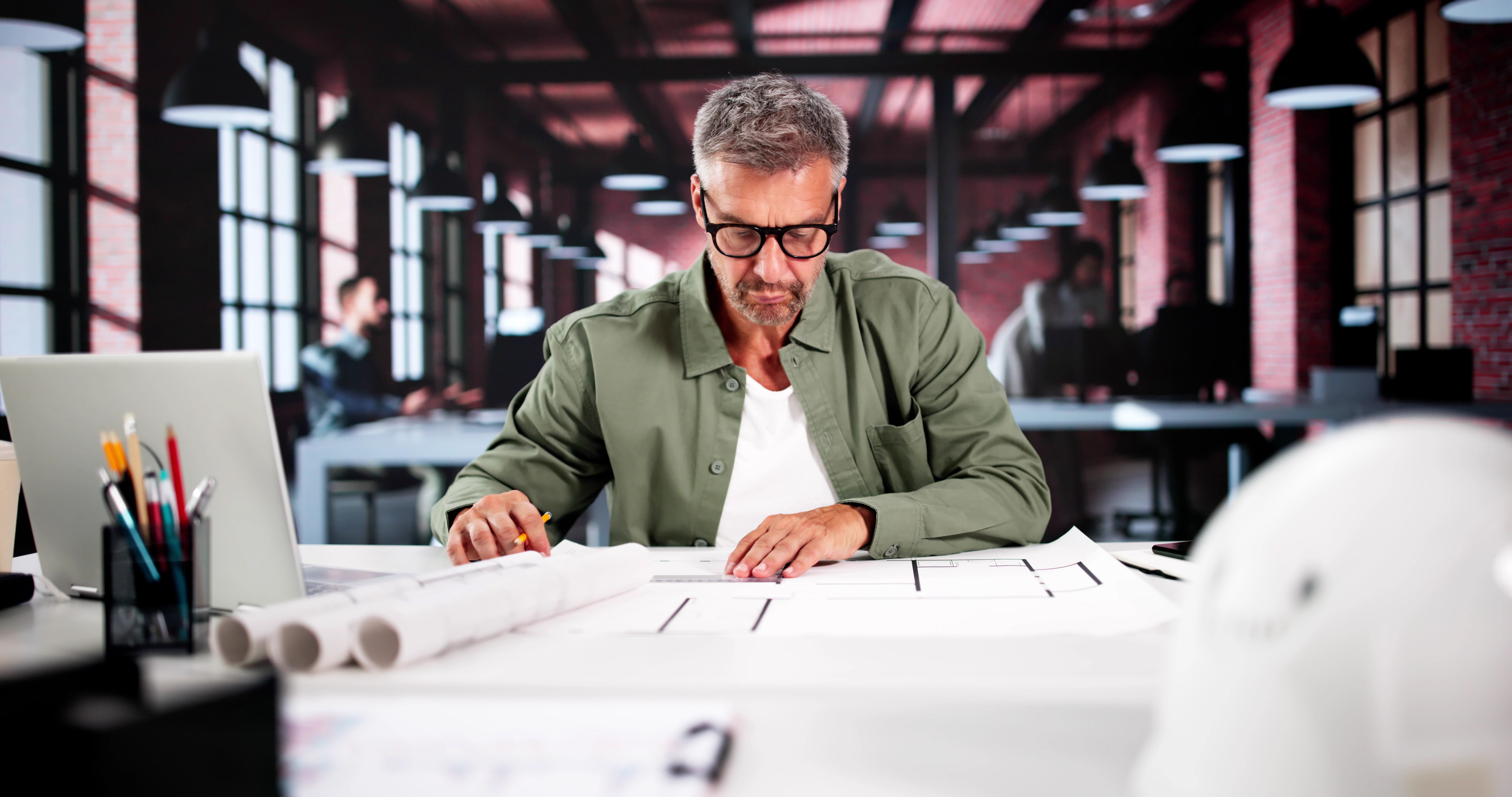 Civil Engineer Drawing Architecture Plan