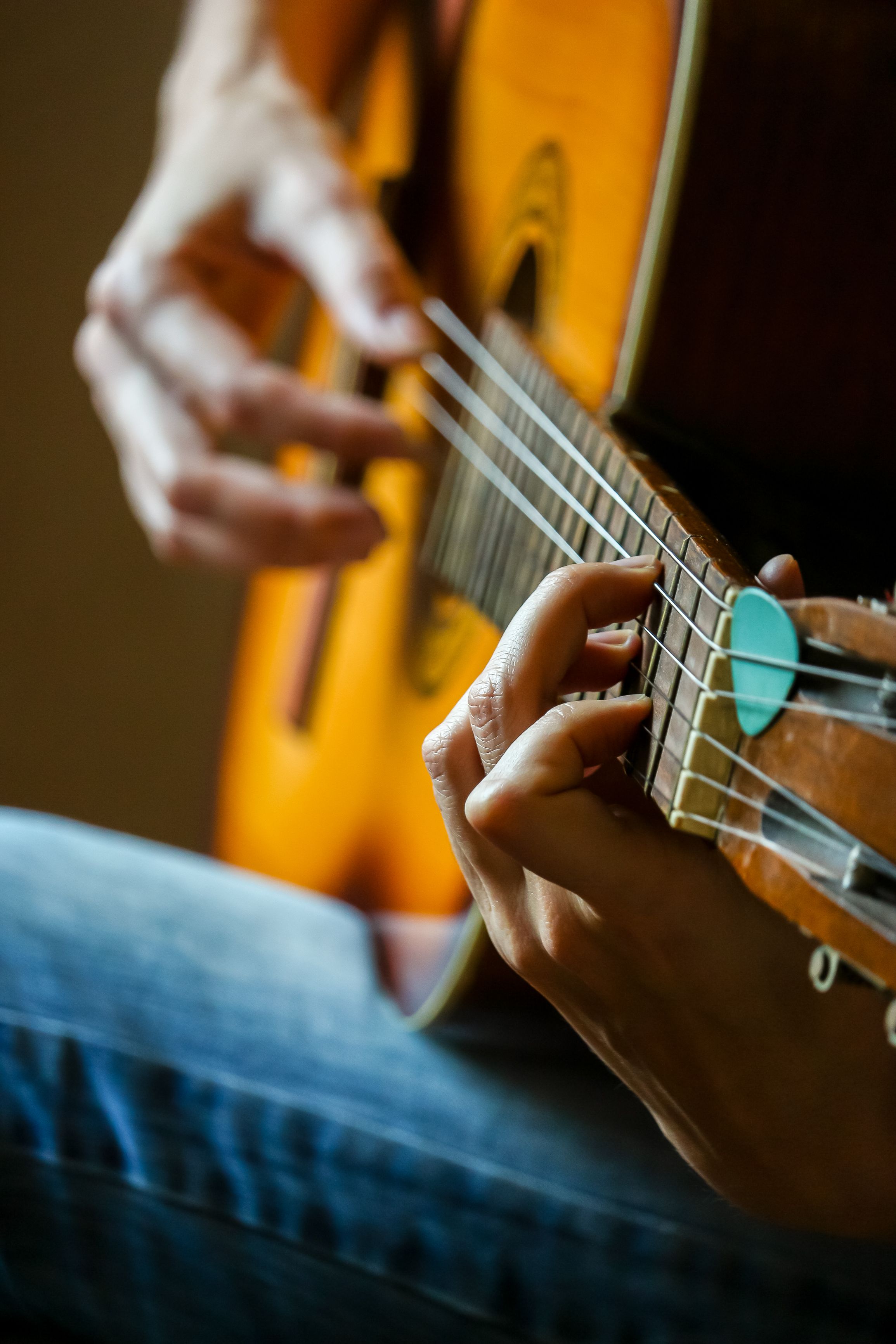 musician playing guitar