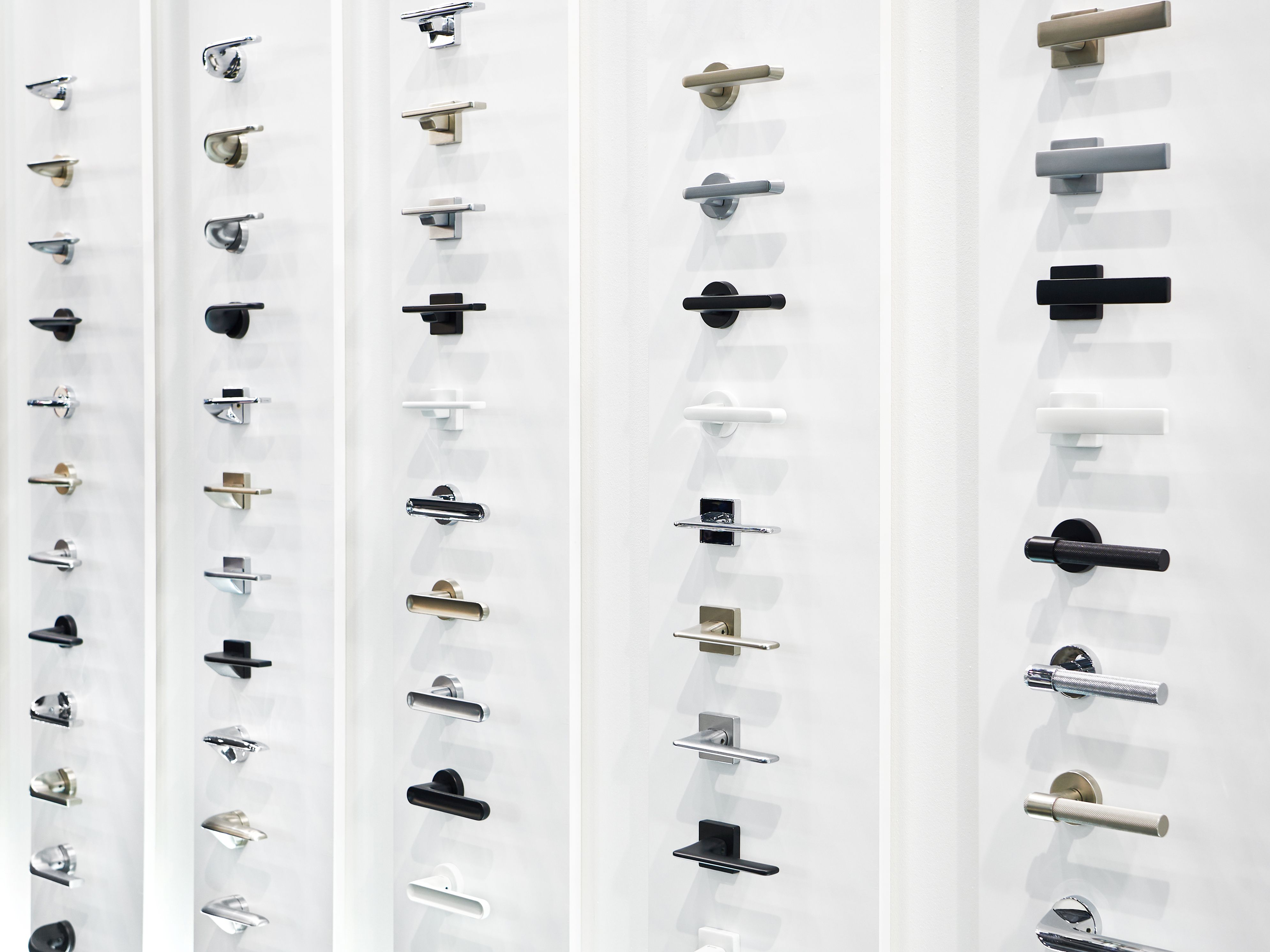 variety of door handle materials